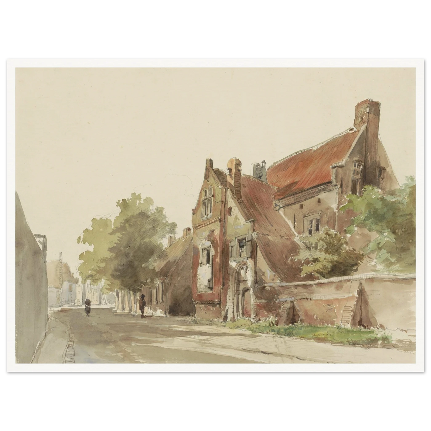 Het oude gasthuis te Hasselt (1861) Art Print | Cornelis Springer-Quipham Collections
