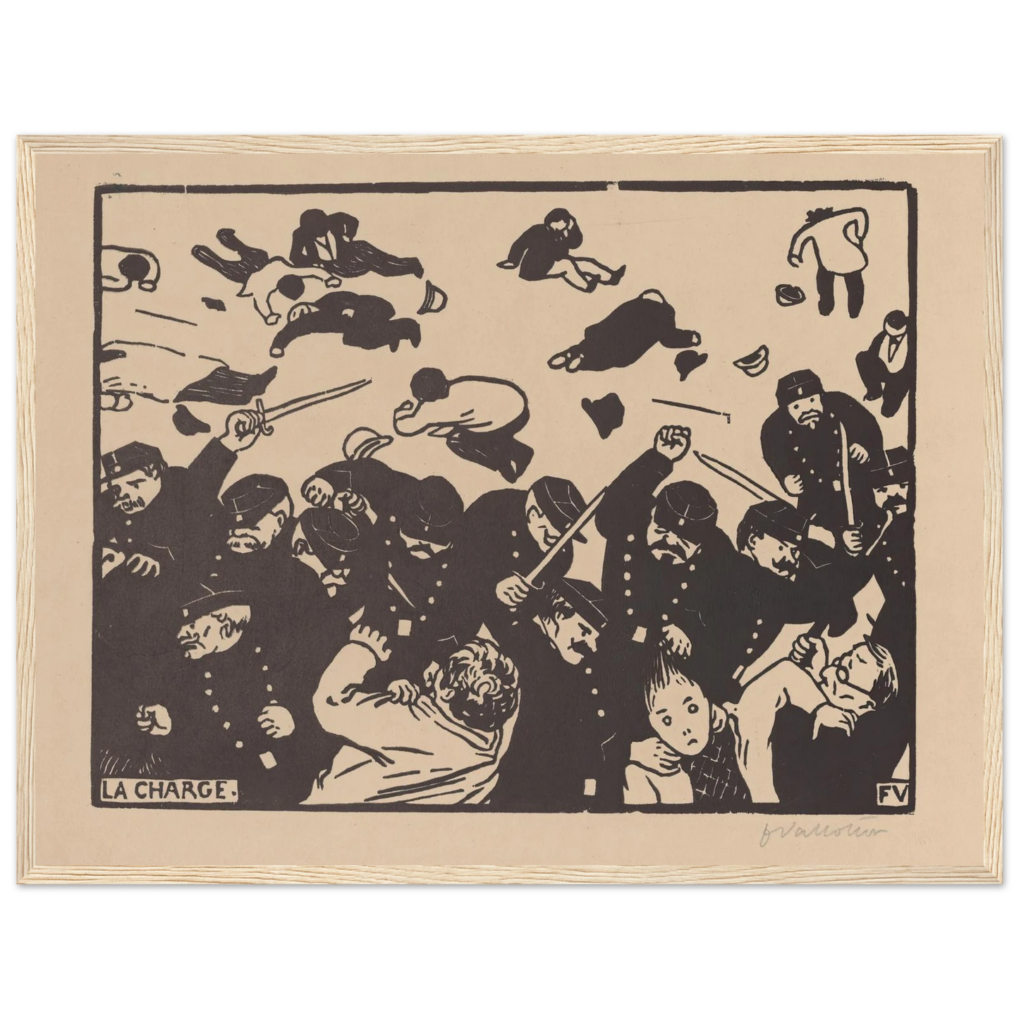 La charge (1893) Art Print | Felix Vallotton-Quipham Collections