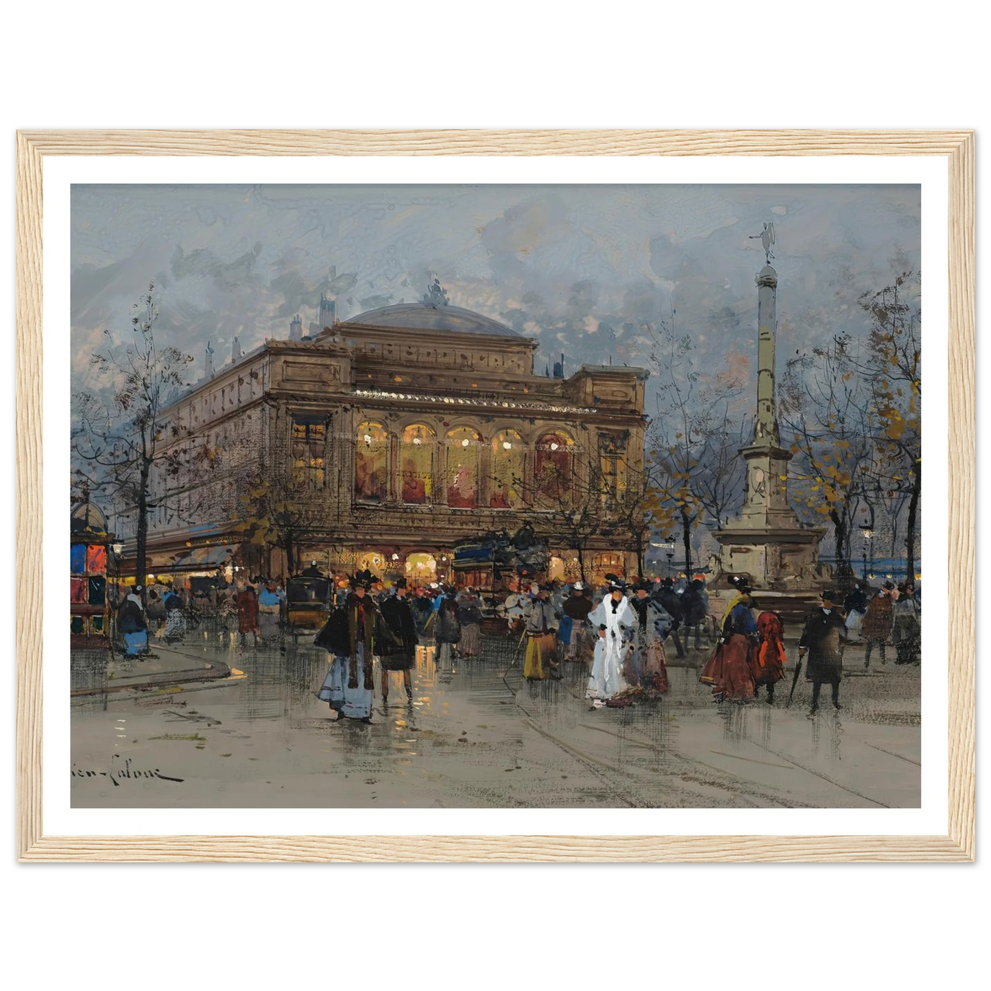 Le Théâtre du Châtelet, Paris Art Print | Eugene Galien Laloue-Quipham Collections