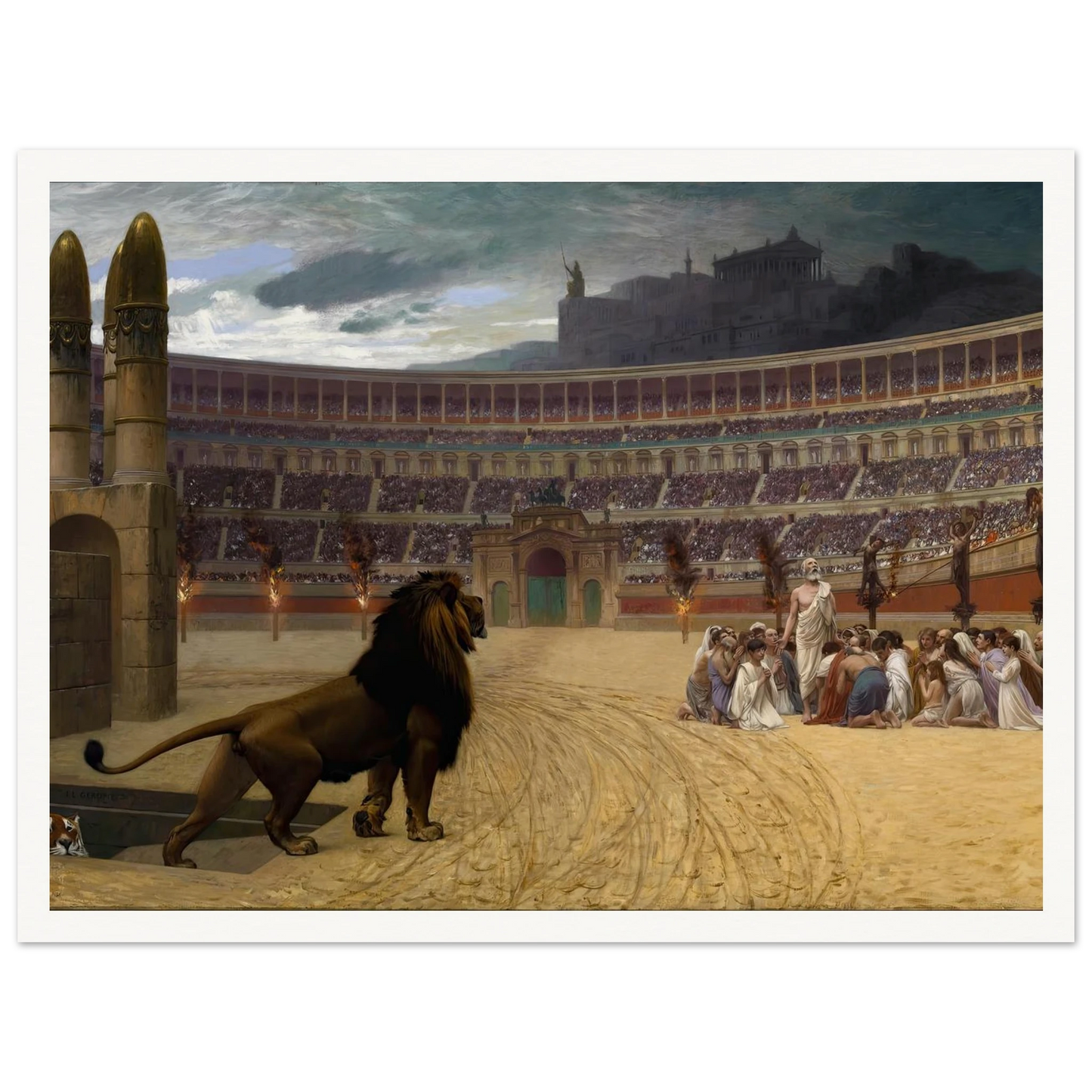 The Christian Martyrs’ Last Prayer (1863-1883) Art Print | Jean Leon Gerome-Quipham Collections
