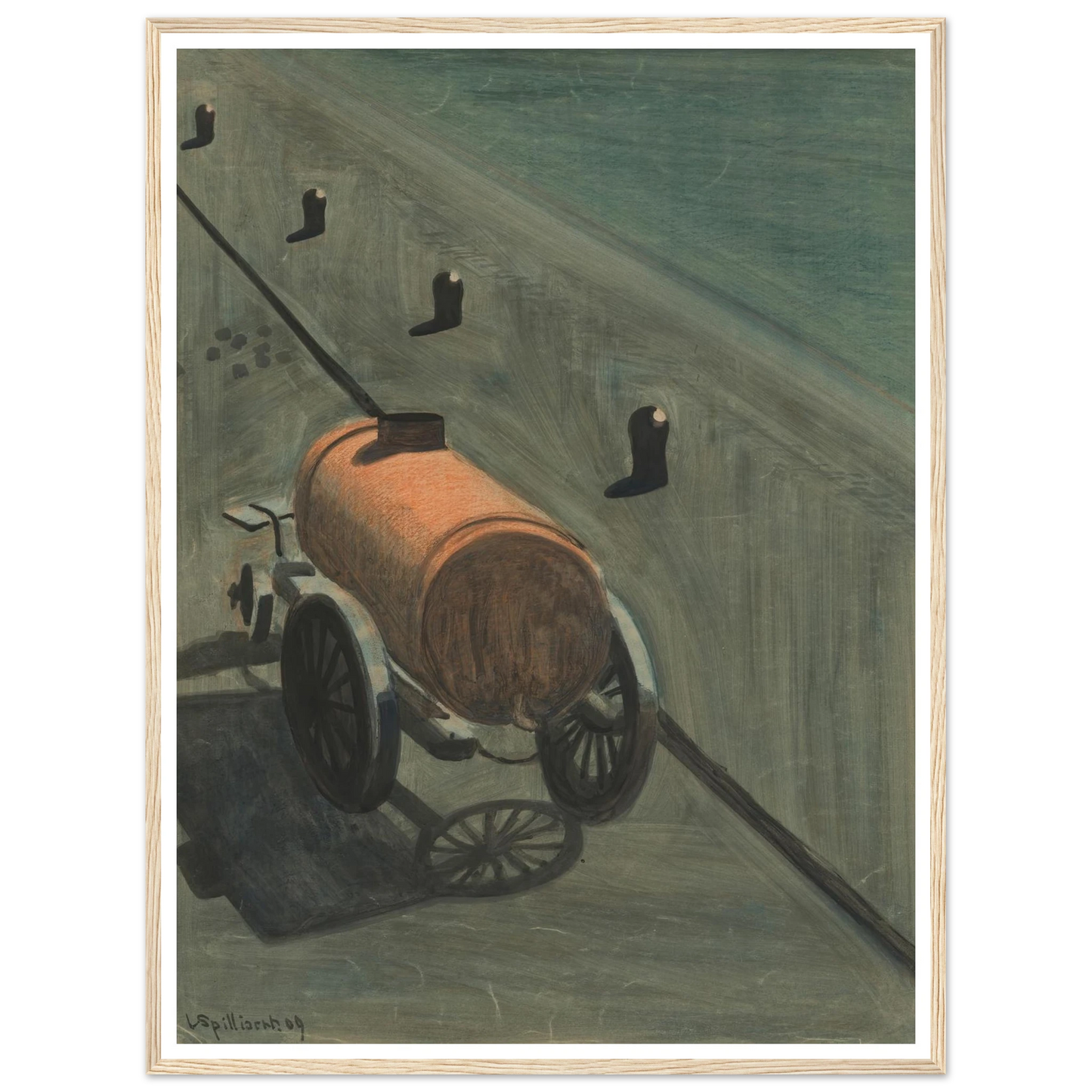 De waterkar (1909) Art Print | Leon Spilliaert-Quipham Collections
