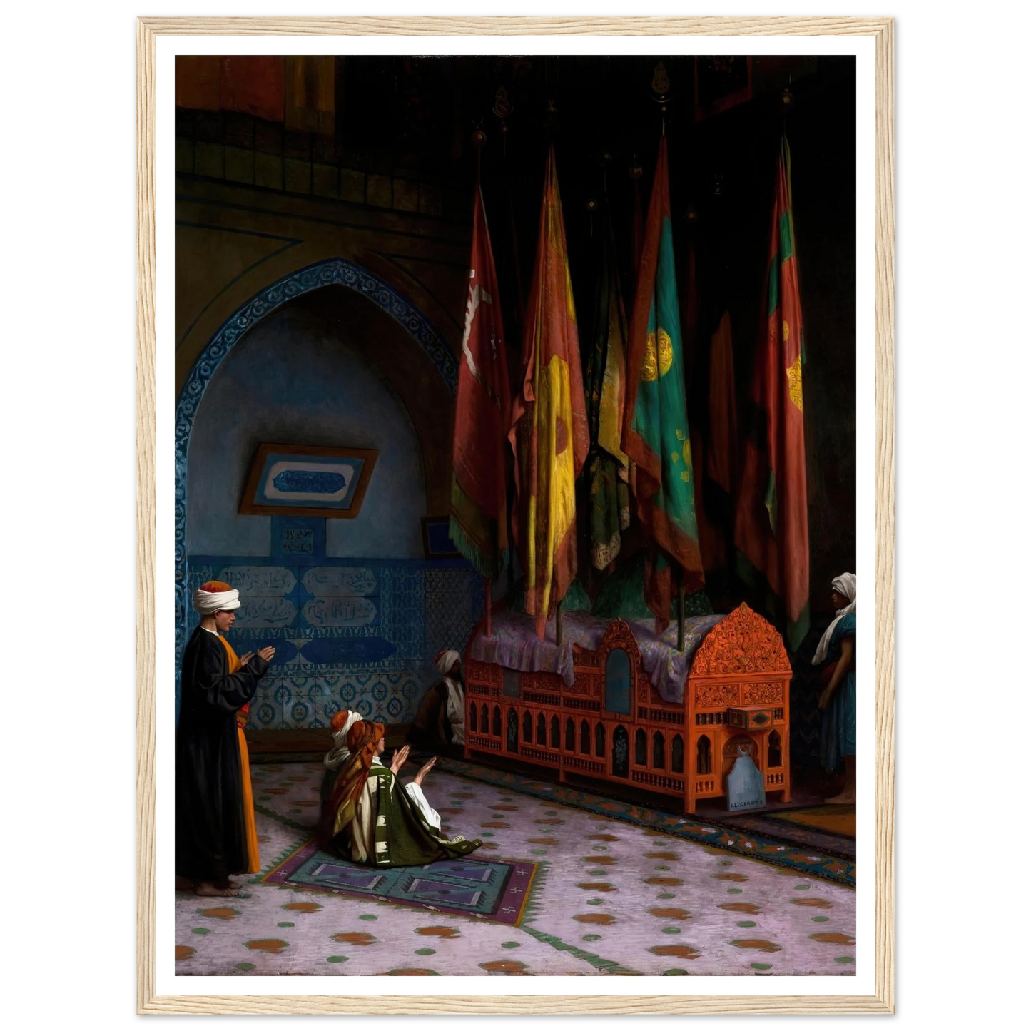 The Sentinel at the Sultan’s Tomb (1824–1904) Art Print | Jean Leon Gerome-Quipham Collections