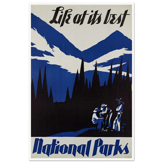 Life at its best. National Parks (ca. 1930–1939) Art Print | Dorothy Waugh-Quipham Collections