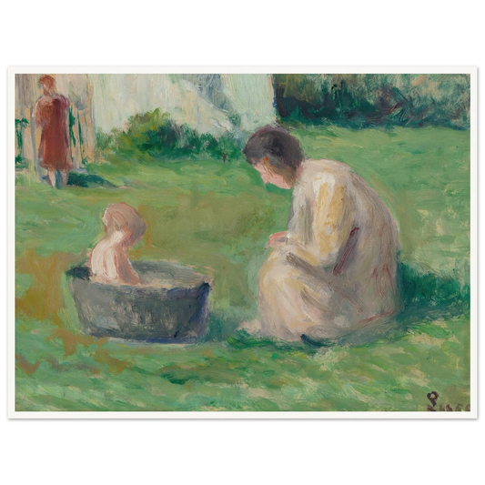 Le bain du bébé Art Print | Maximilien Luce-Quipham Collections