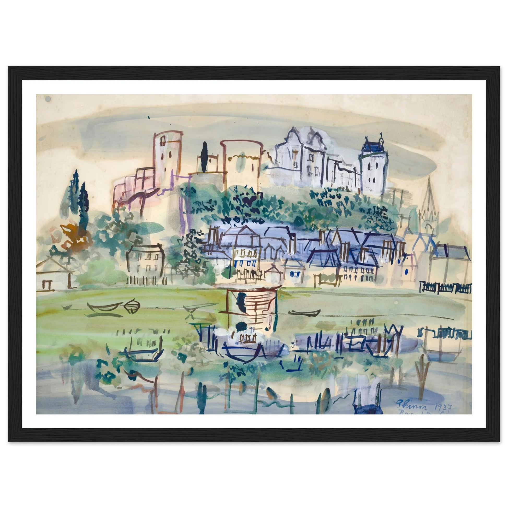 Chinon (1937) Art Print | Raoul Dufy-Quipham Collections