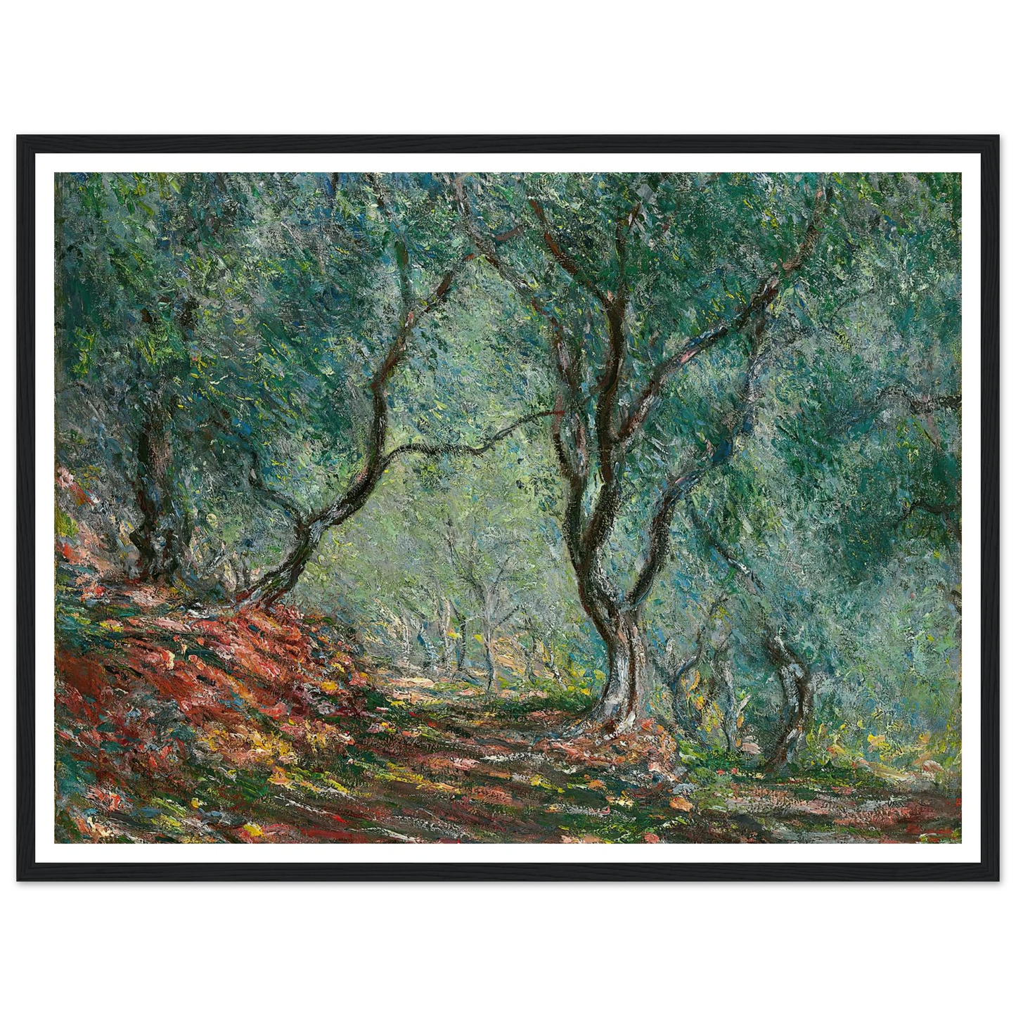 Bois d’oliviers au jardin Moreno (1884) Art Print | Claude Monet-Quipham Collections