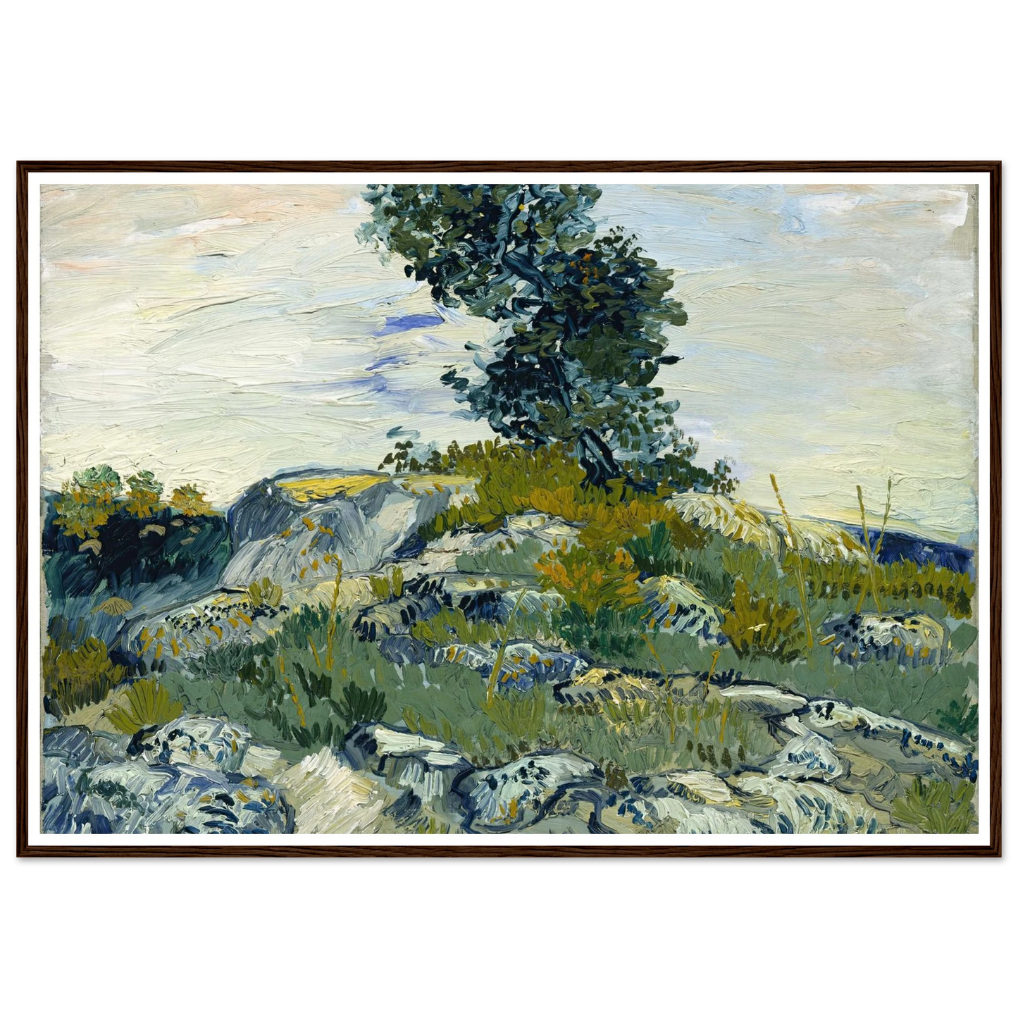 The Rocks Art Print | Vincent van Gogh-Quipham Collections