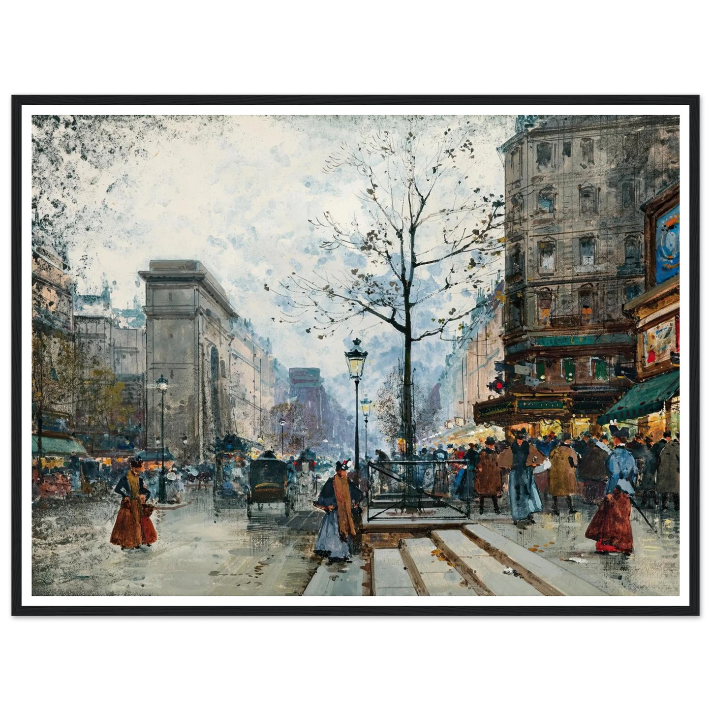 Paris, La Porte Saint-Denis Art Print | Eugene Galien Laloue-Quipham Collections