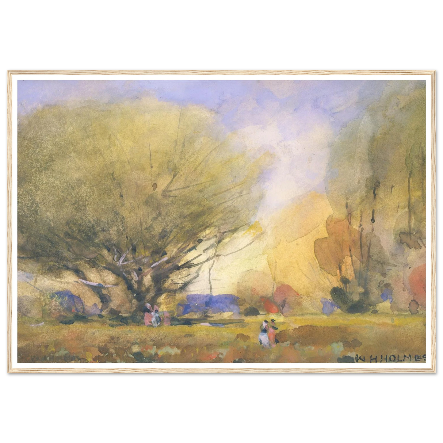 Summer Scene (ca. 1920) Art Print | William Henry Holmes-Quipham Collections