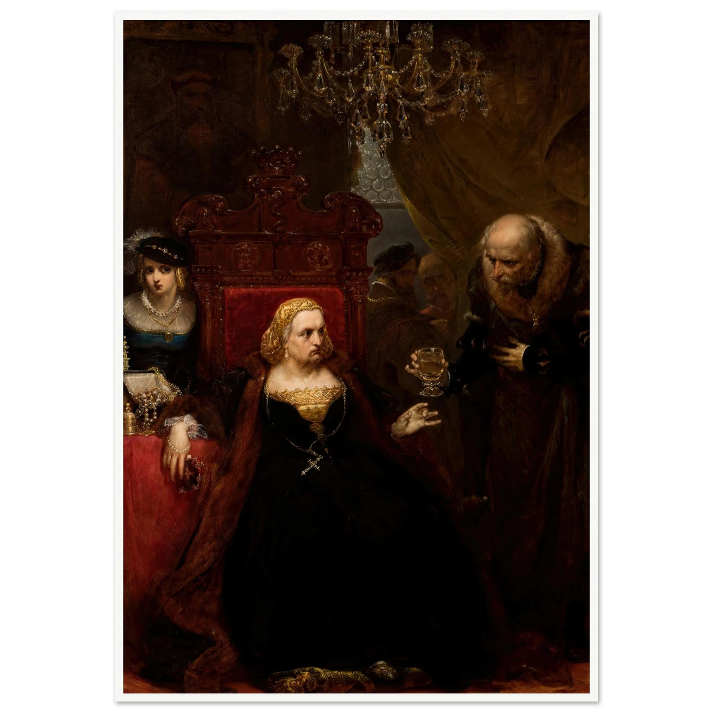 Poisoning of Queen Bona (1859) Art Print | Jan Matejko-Quipham Collections