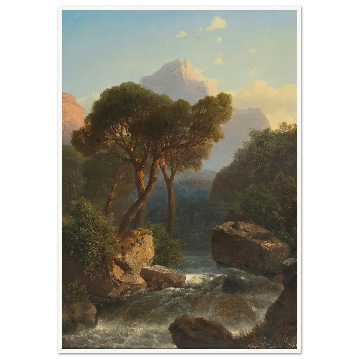 Southern Mountain Landscape Art Print | Albert Zimmermann-Quipham Collections