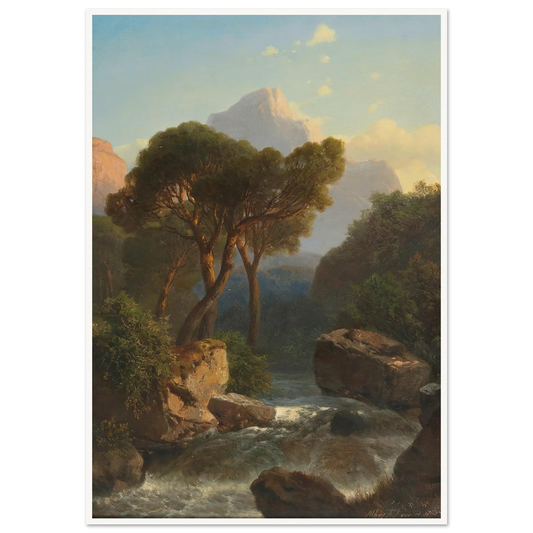 Southern Mountain Landscape Art Print | Albert Zimmermann-Quipham Collections