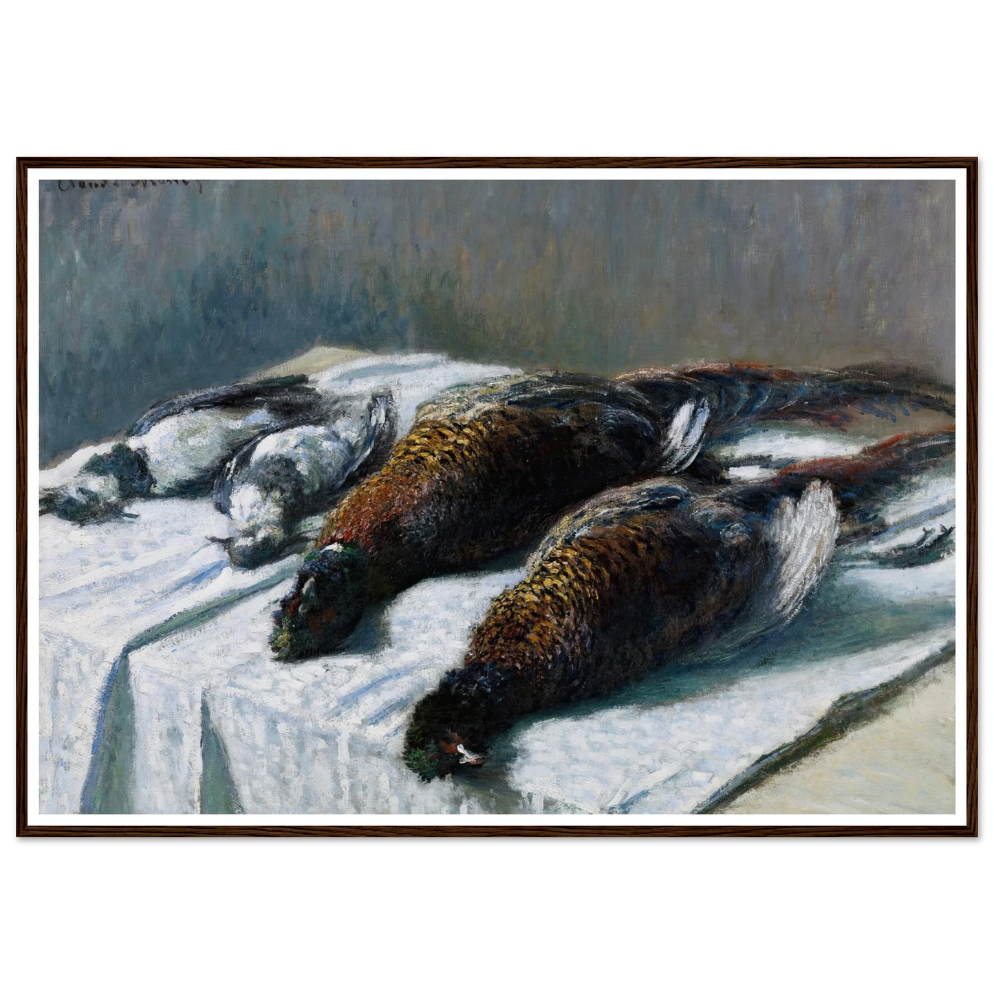 Still Life with Pheasants and Plovers (1879) Art Print | Claude Monet-Quipham Collections