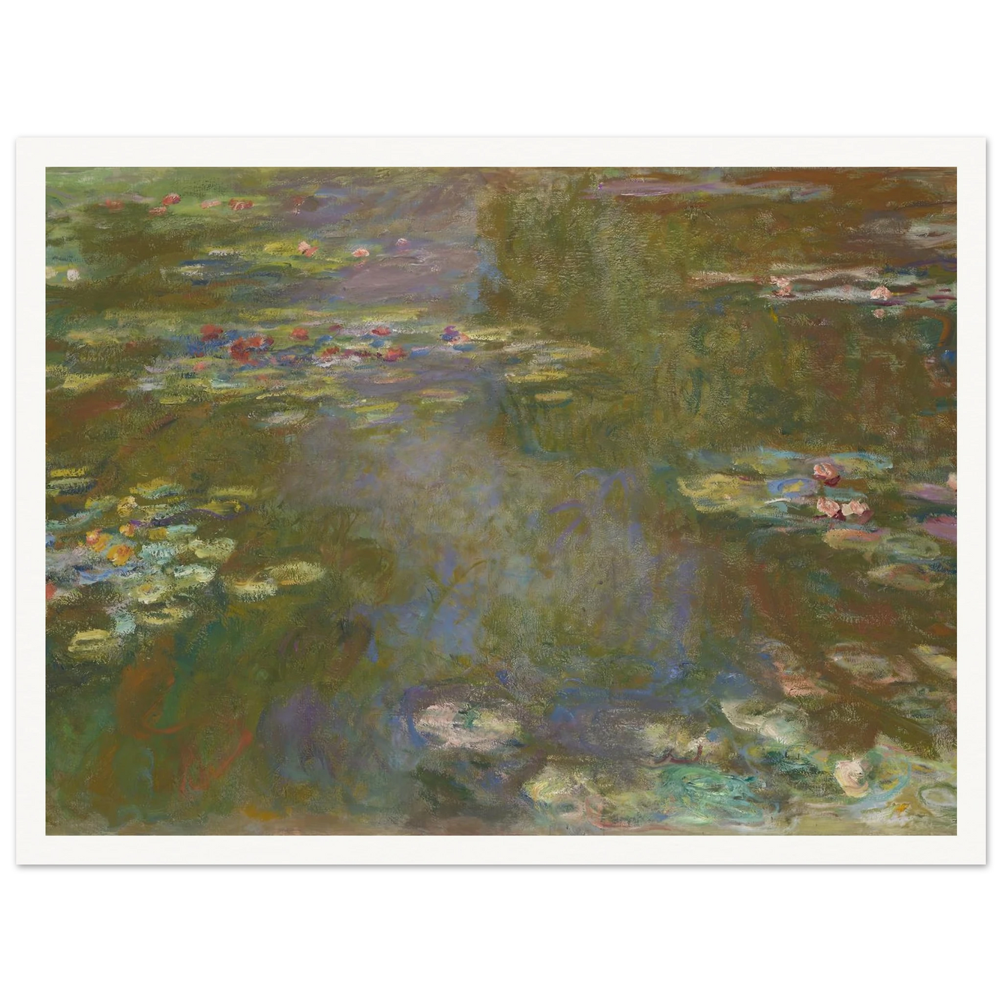 Water Lily Pond (1917-19) Art Print | Claude Monet-Quipham Collections