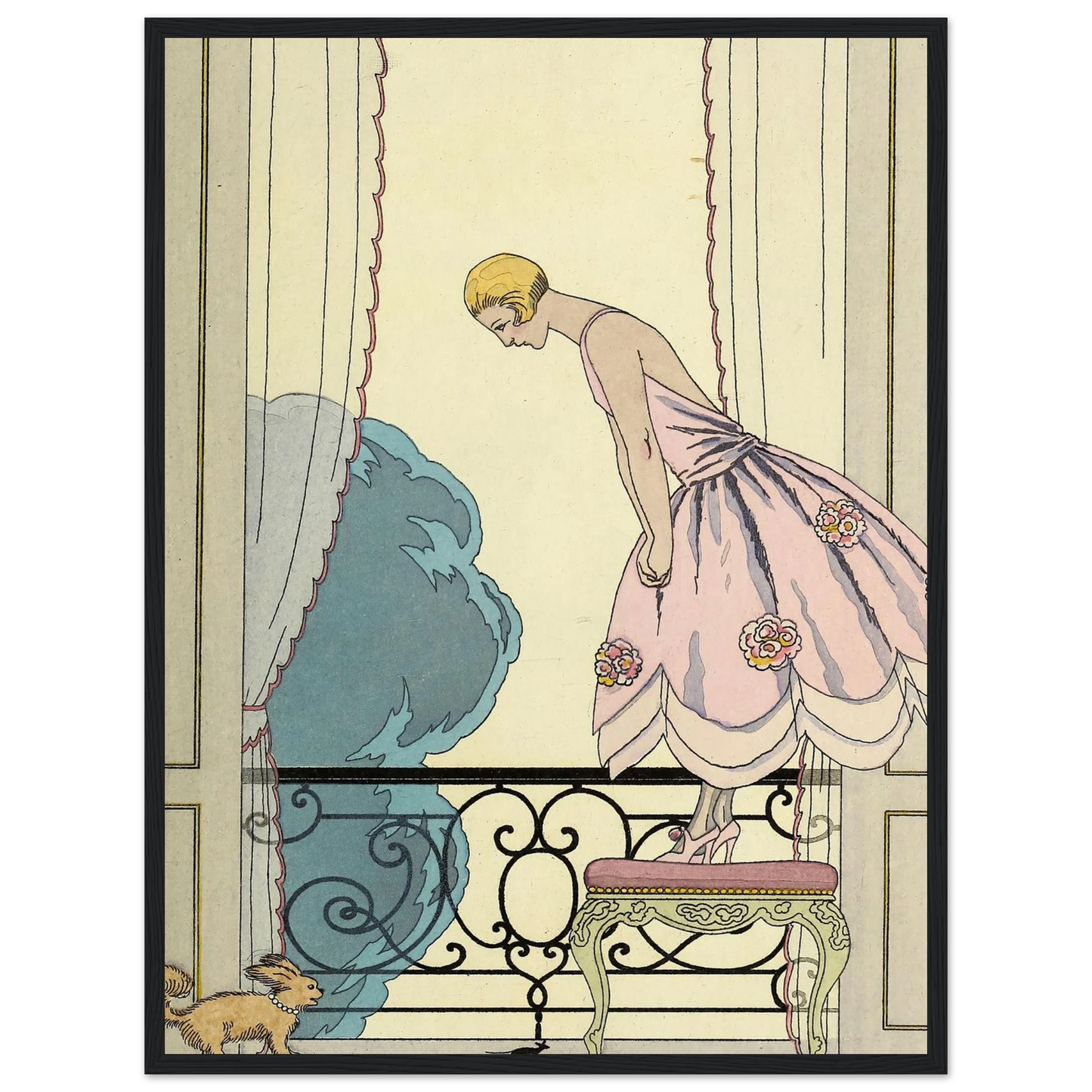Falbalas et fanfreluches, La Souris (1925) Art Print | George Barbier-Quipham Collections