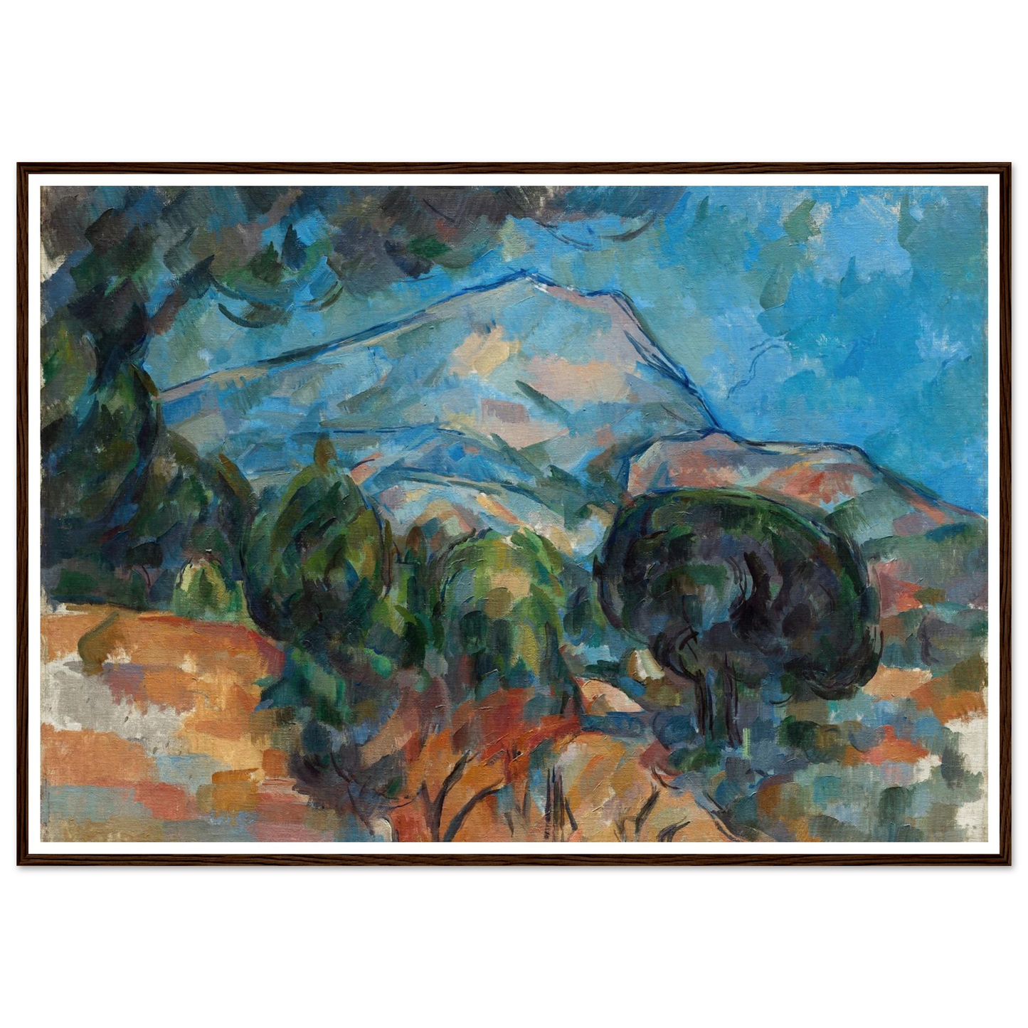 Mount Sainte-Victoire (c. 1904) Art Print | Paul Cezanne-Quipham Collections