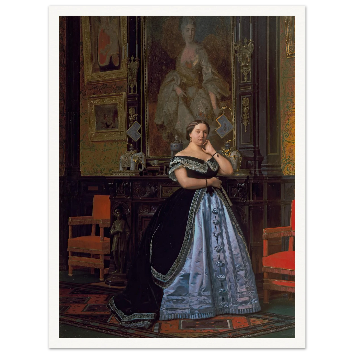 Portrait of Charlotte de Rothschild (1866) Art Print | Jean Leon Gerome-Quipham Collections