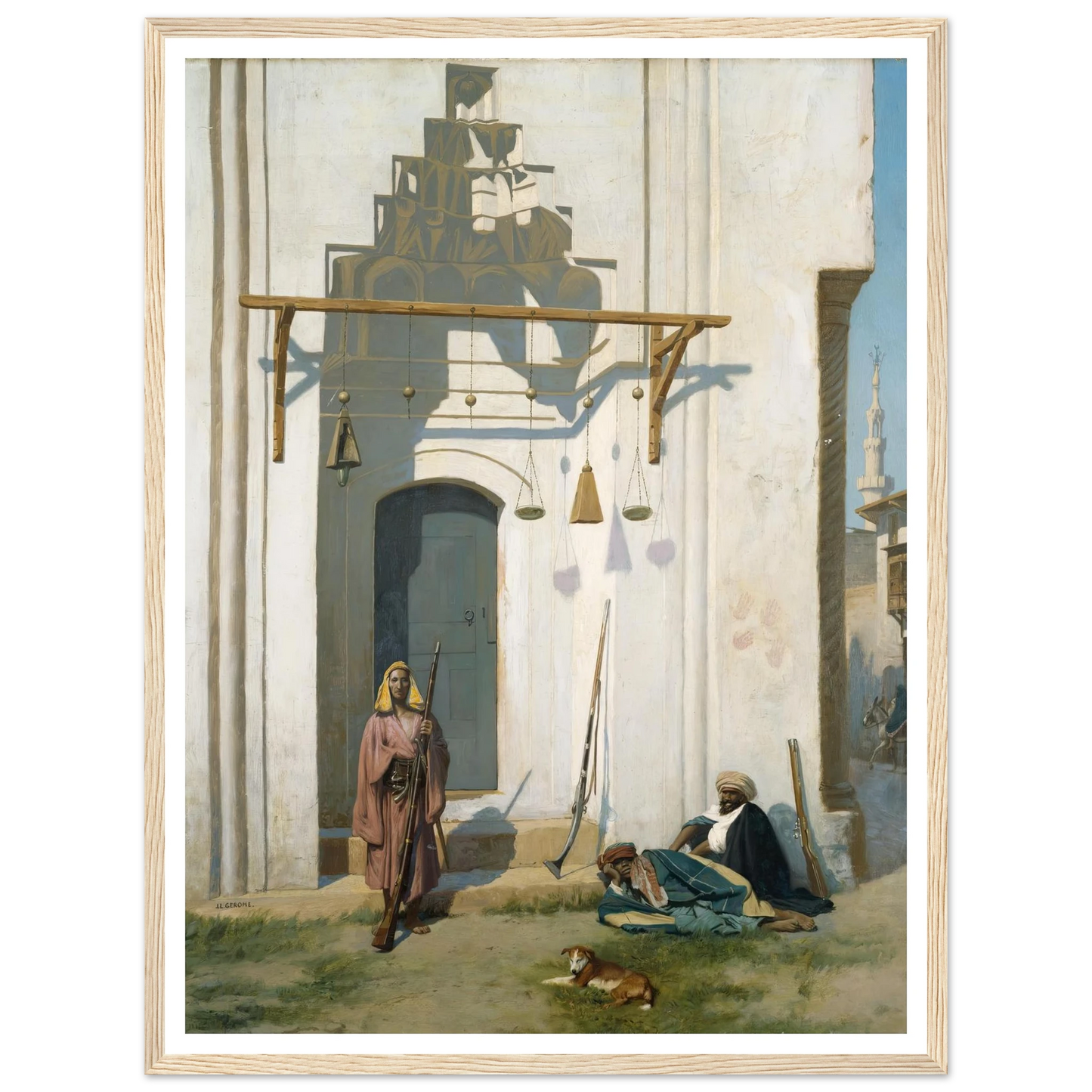 Guards at the Door of a Tomb (1870s) Art Print | Jean Leon Gerome-Quipham Collections