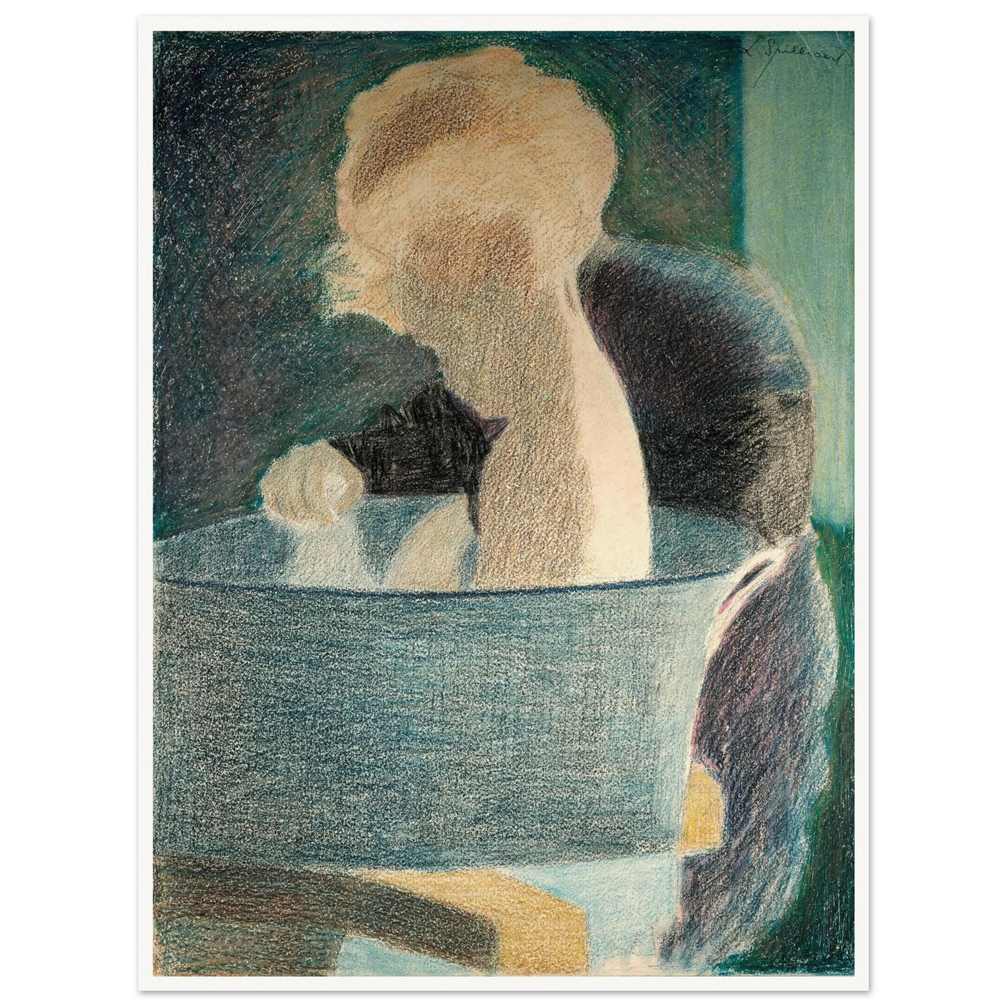 Le Bain (1917) Art Print | Leon Spilliaert-Quipham Collections