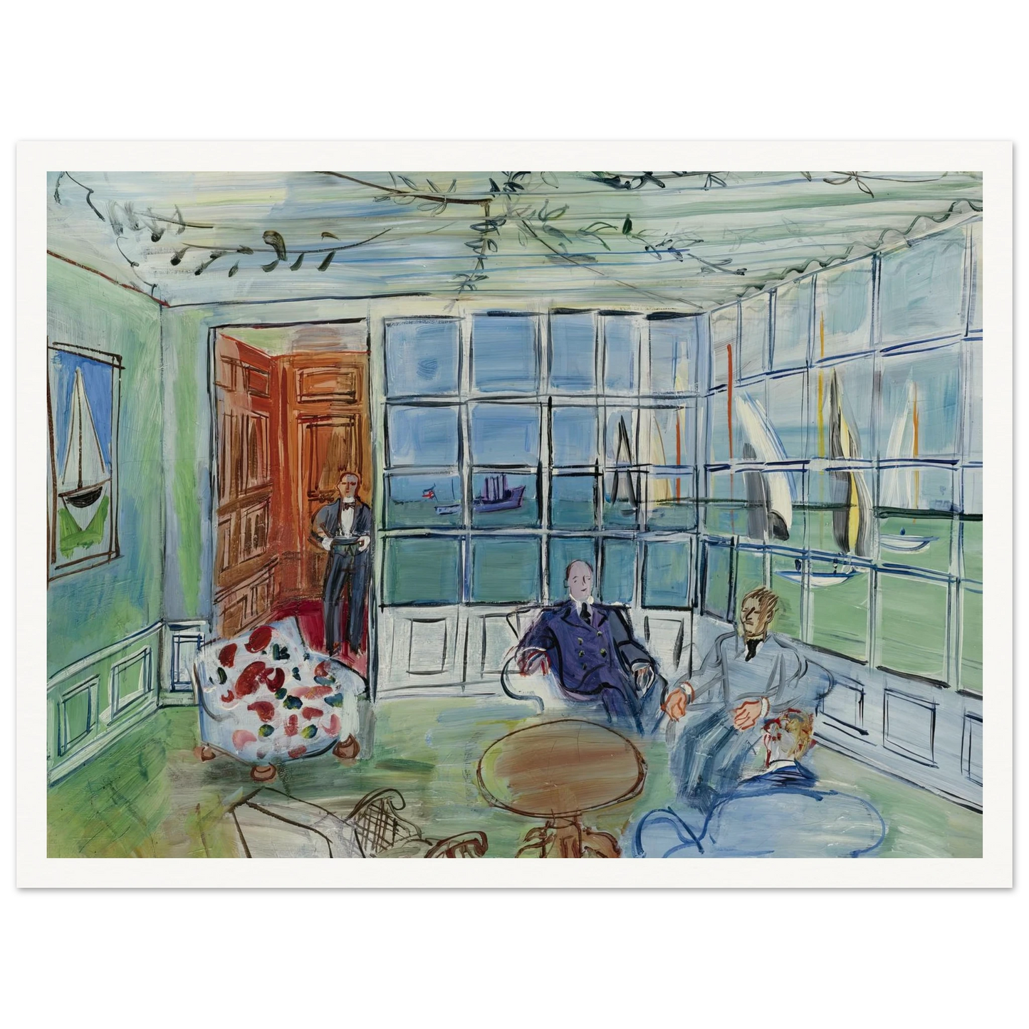 Le Royal Yacht Squadron, Cowes, Isle of Wight Art Print | Raoul Dufy-Quipham Collections