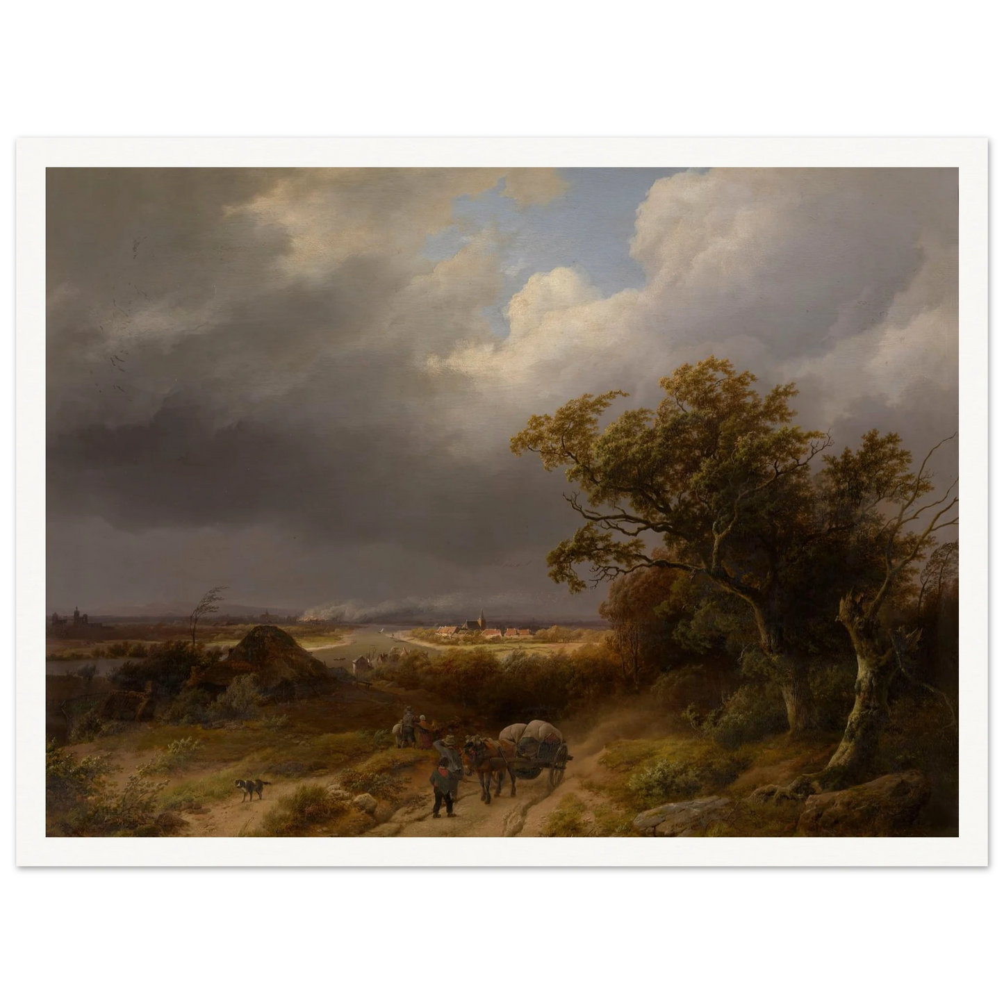 Landscape near Cleves (1846) Art Print | Barend Cornelis Koekkoek-Quipham Collections