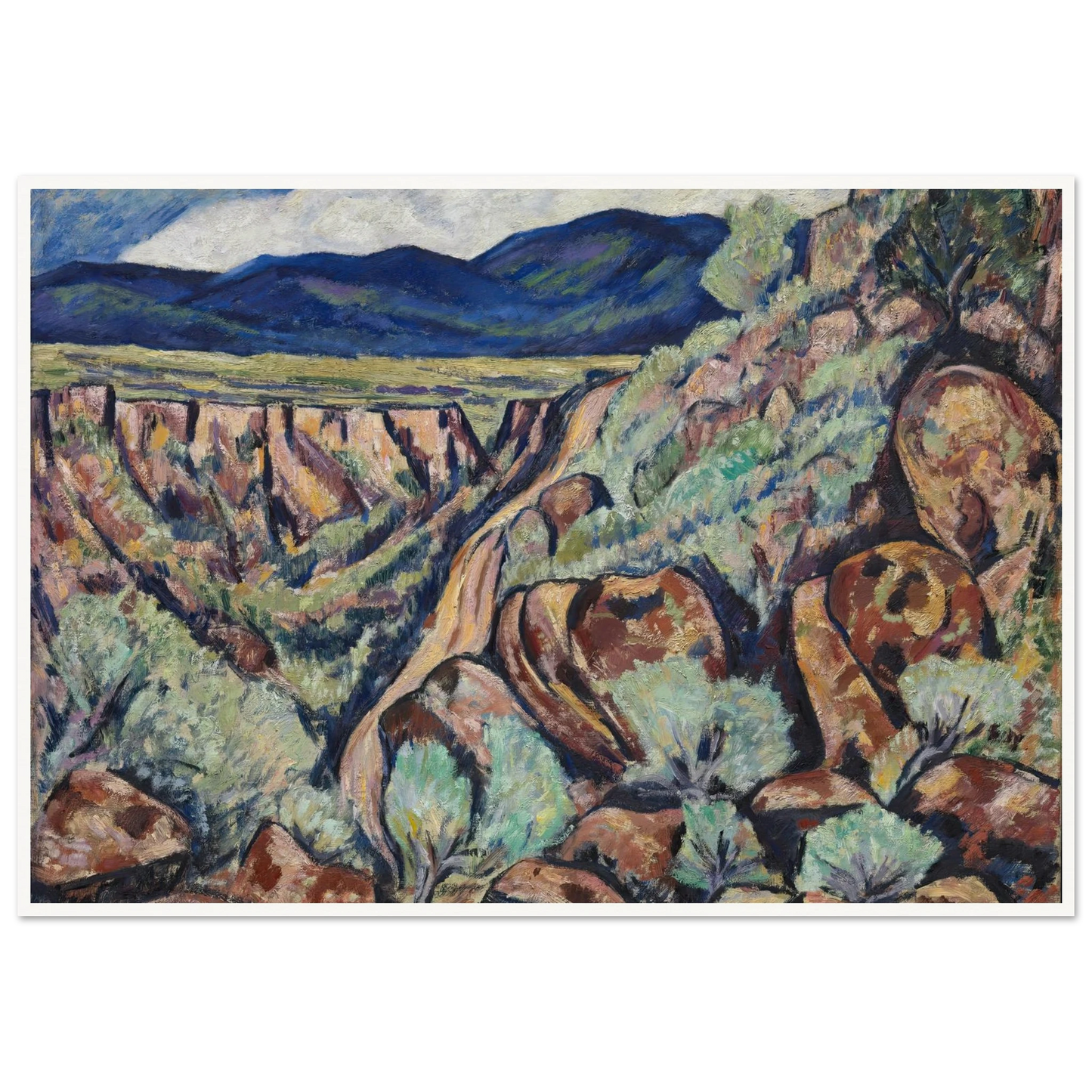 Landscape, New Mexico (1919 and 1920) Art Print | Marsden Hartley-Quipham Collections