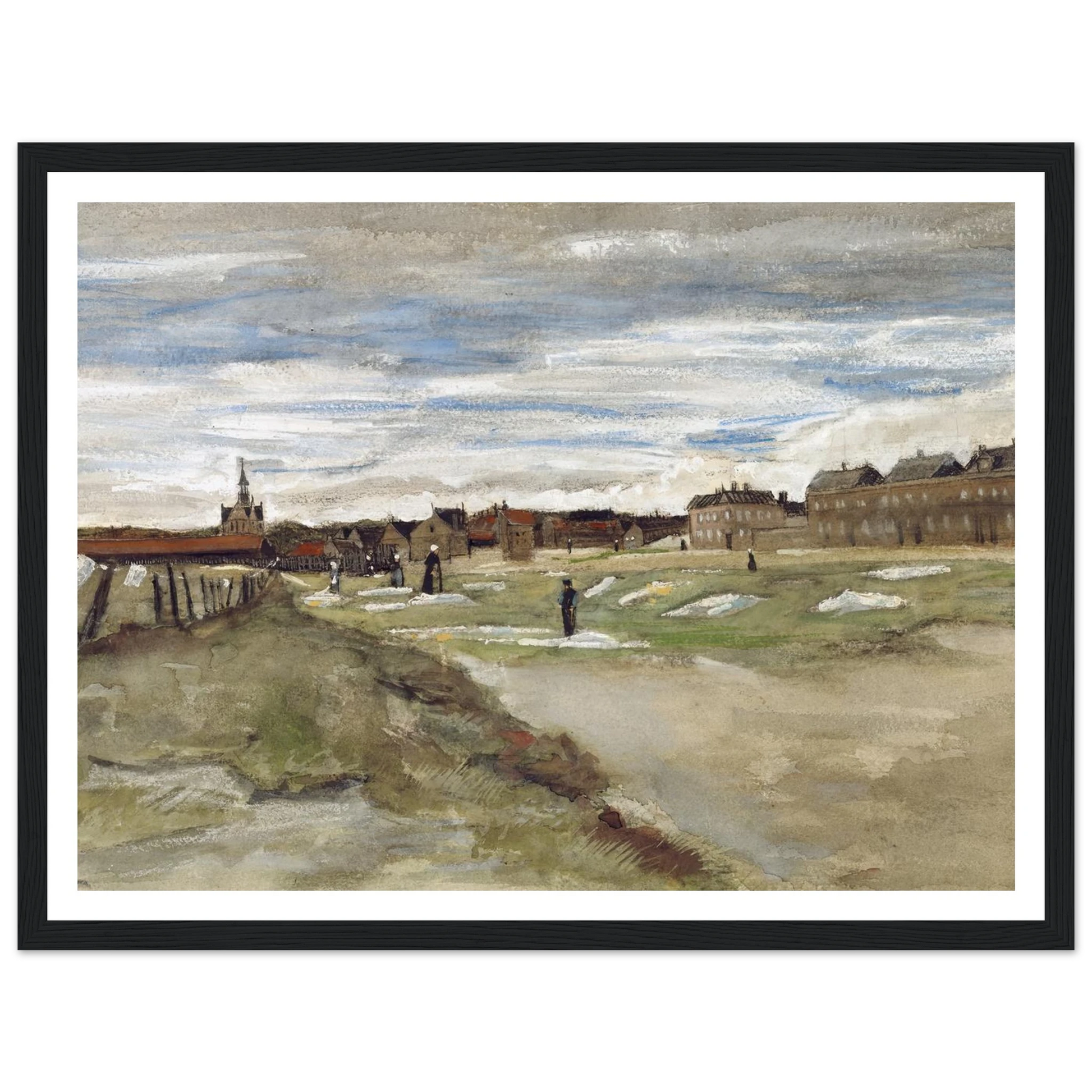 Bleachery at Scheveningen (1882) Art Print | Vincent van Gogh-Quipham Collections