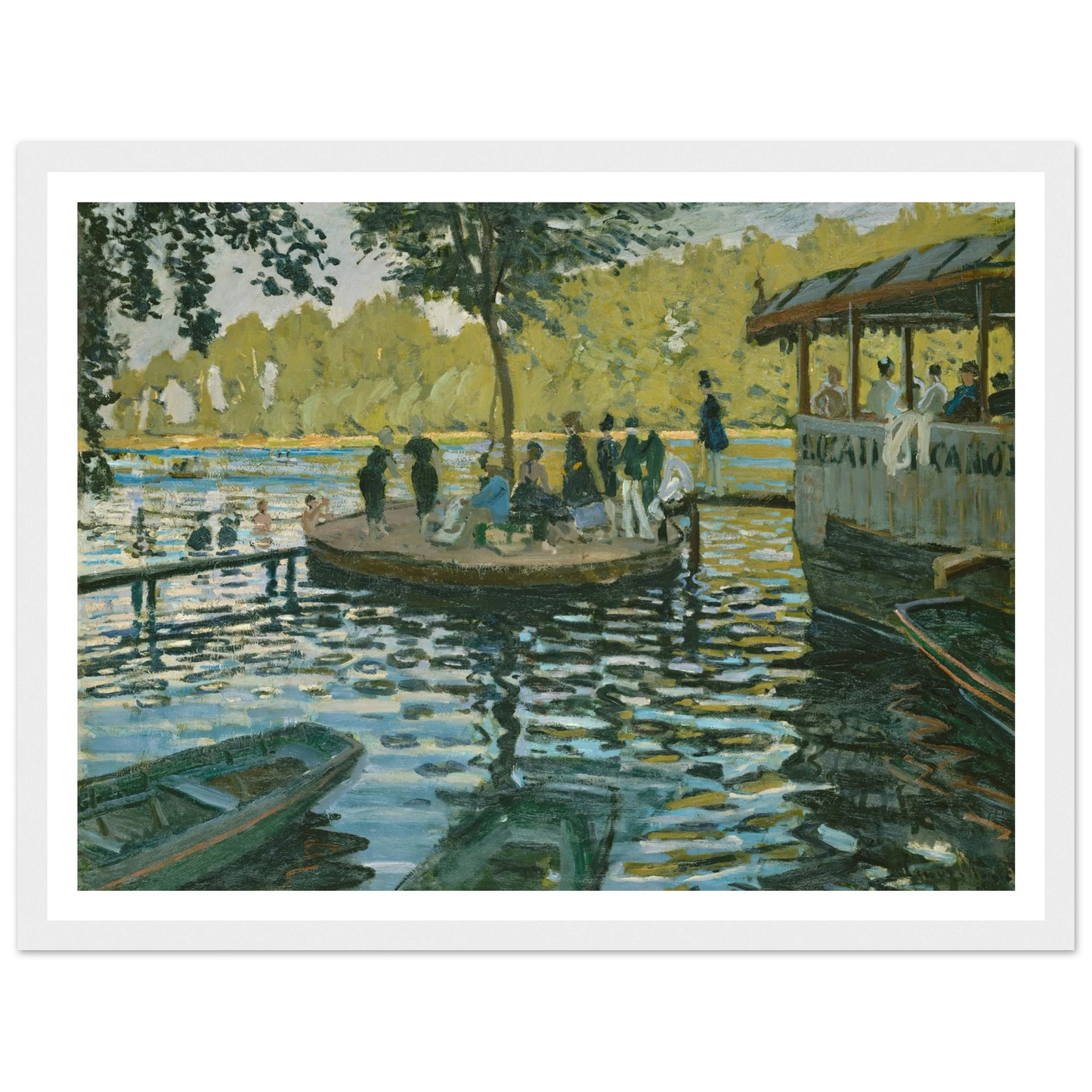 La Grenouillère (1869) Art Print | Claude Monet-Quipham Collections