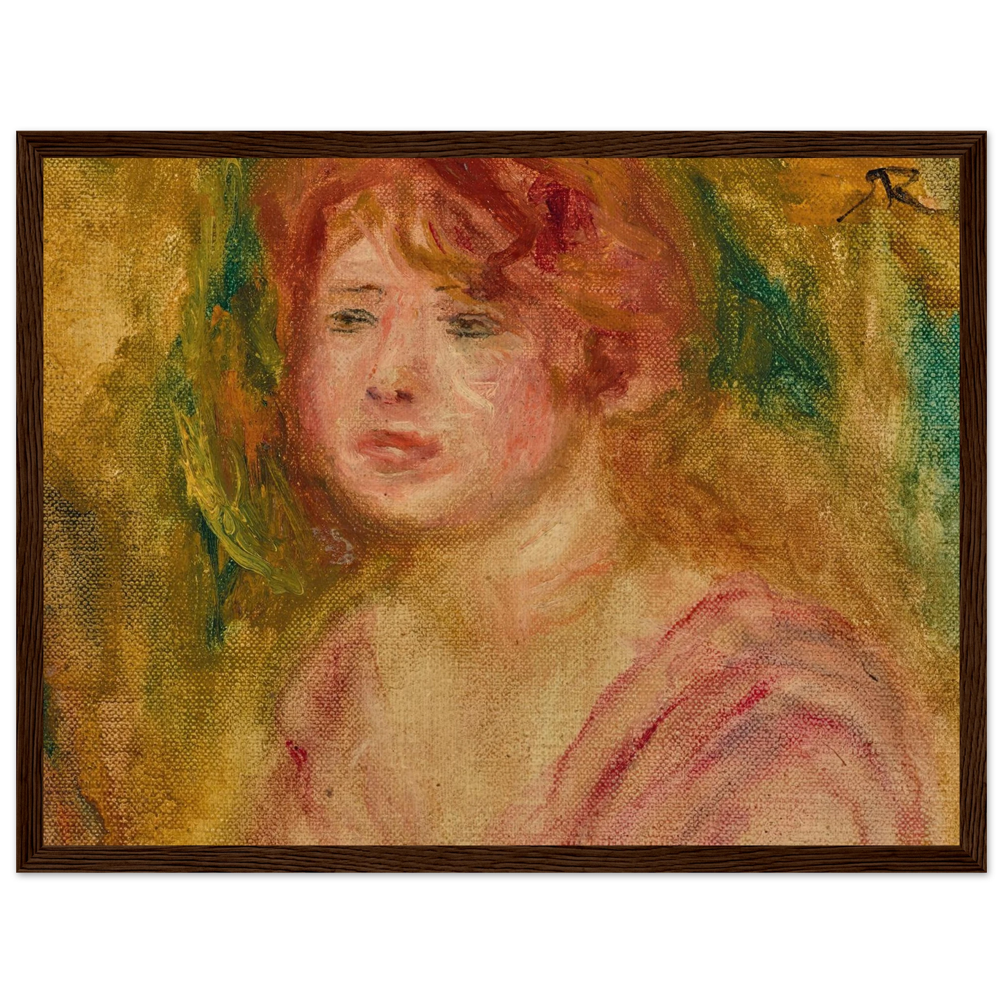 Andrée en buste (1915) Art Print | Pierre Auguste Renoir-Quipham Collections