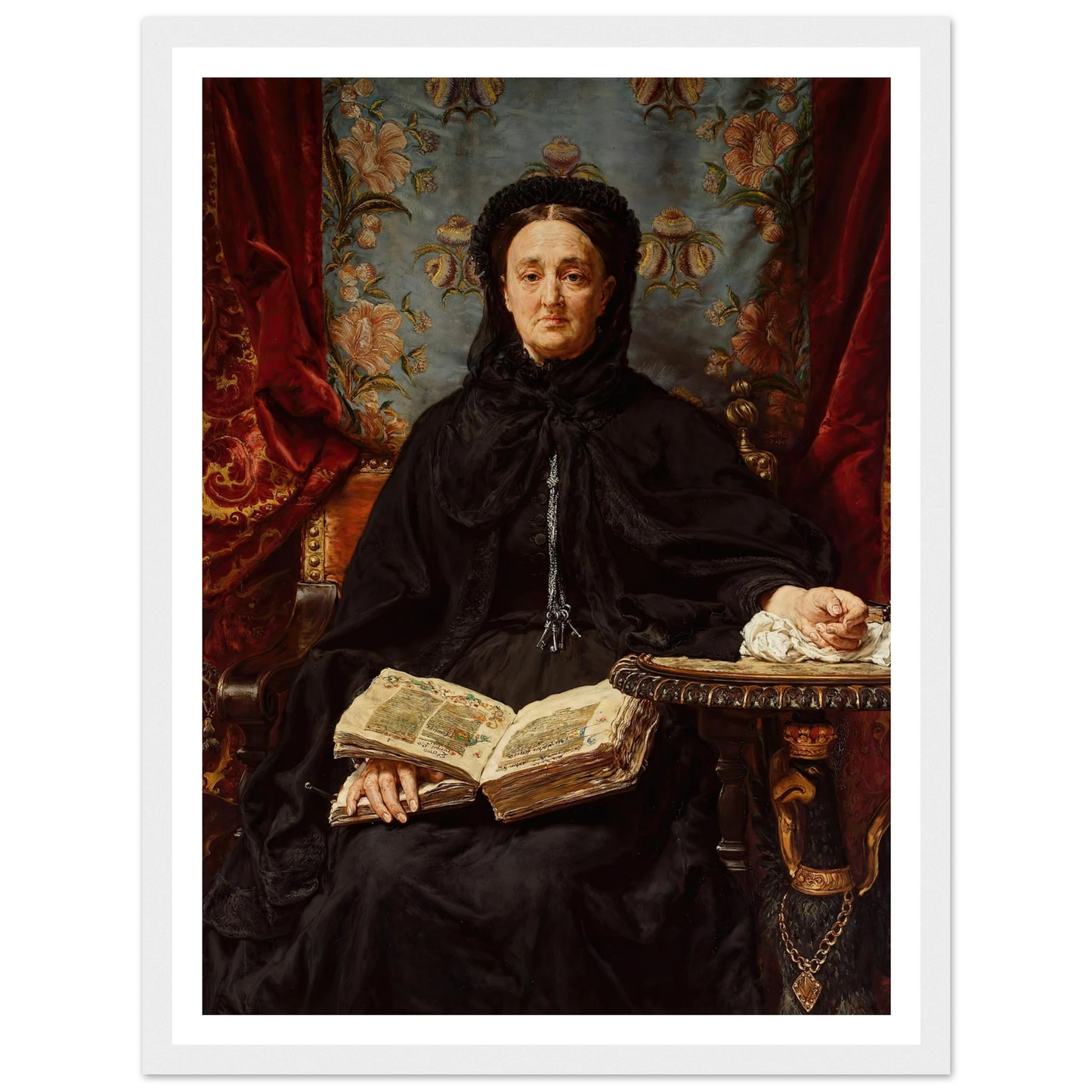 Portrait of Katarzyna Potocka née Branicka (1825–1907), wife of Adam (1890) Art Print | Jan Matejko-Quipham Collections
