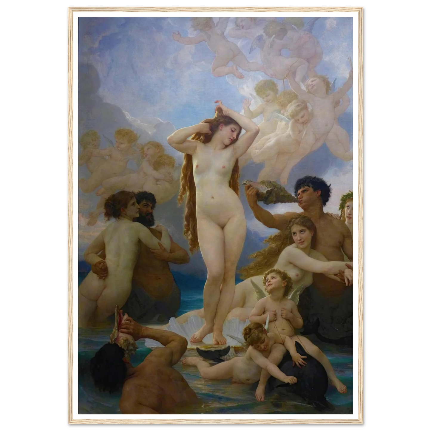 The Birth of Vénus (1879) Art Print | William Bouguereau-Quipham Collections