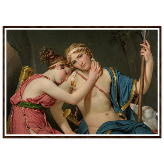 The Farewell Of Telemachus And Eucharis (1818) Art Print | Jacques Louis David-Quipham Collections