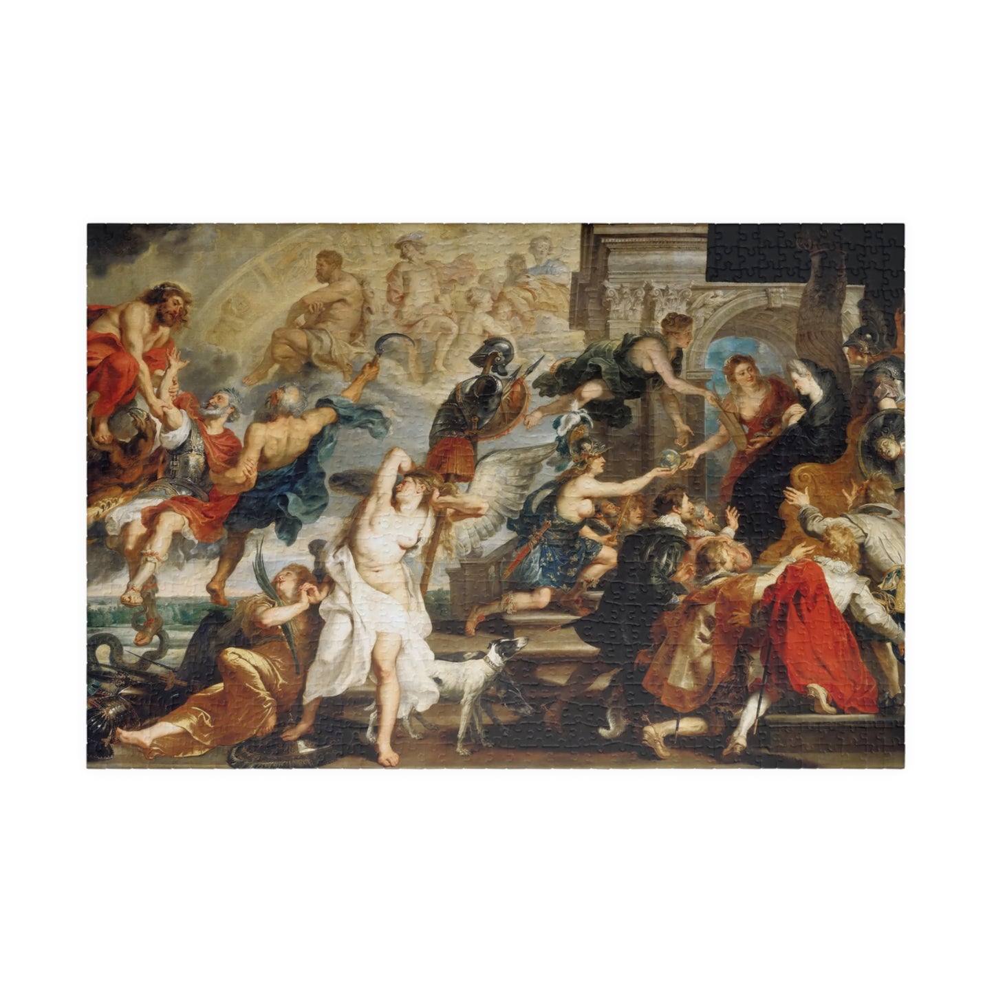 Death of Henry IV and the Proclamation of the Regency of Marie de Médicis Puzzle | Peter Paul Rubens - - 1014 pcs (Horizontal) - 