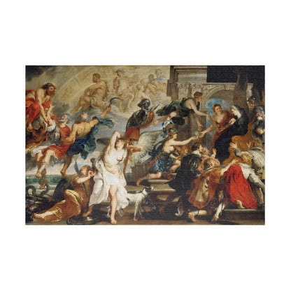 Death of Henry IV and the Proclamation of the Regency of Marie de Médicis Puzzle | Peter Paul Rubens - - 1014 pcs (Horizontal) - 