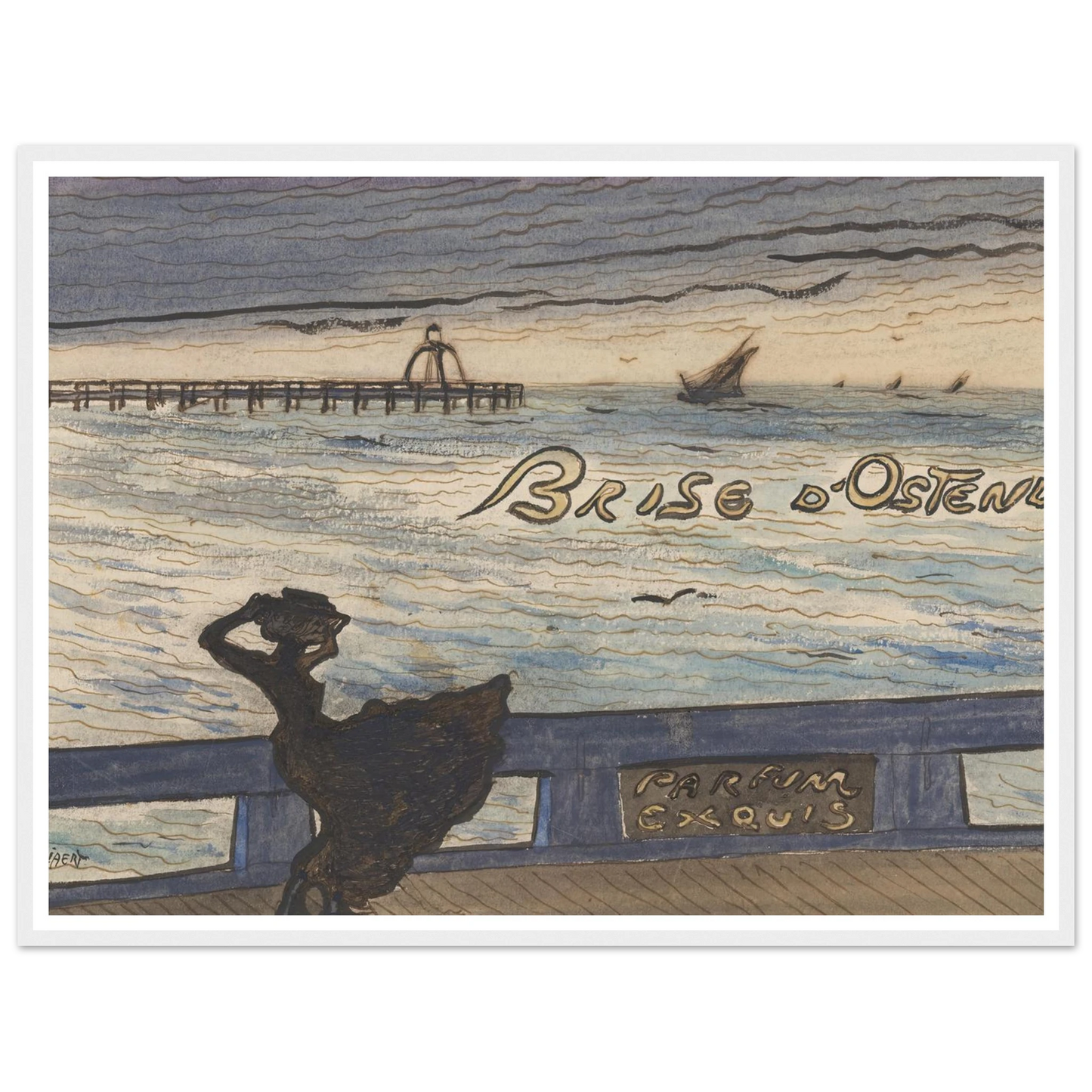 Brise d’Ostende. Parfum exquis (1900-1901) Art Print | Leon Spilliaert-Quipham Collections