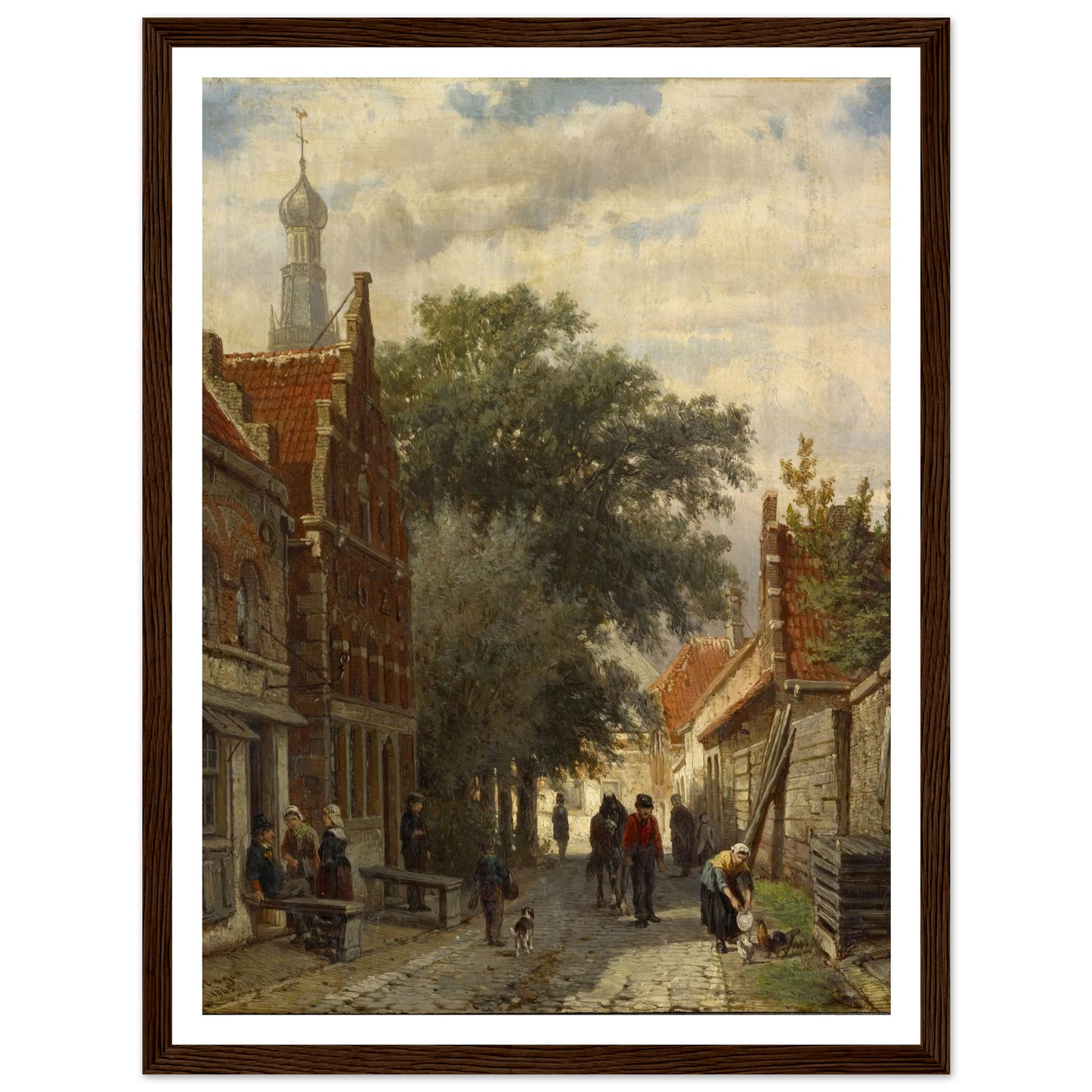 Street in Enkhuizen (1865) Art Print | Cornelis Springer-Quipham Collections