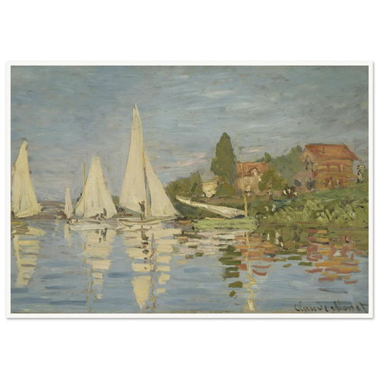 Regattas at Argenteuil (circa 1872) Art Print | Claude Monet-Quipham Collections