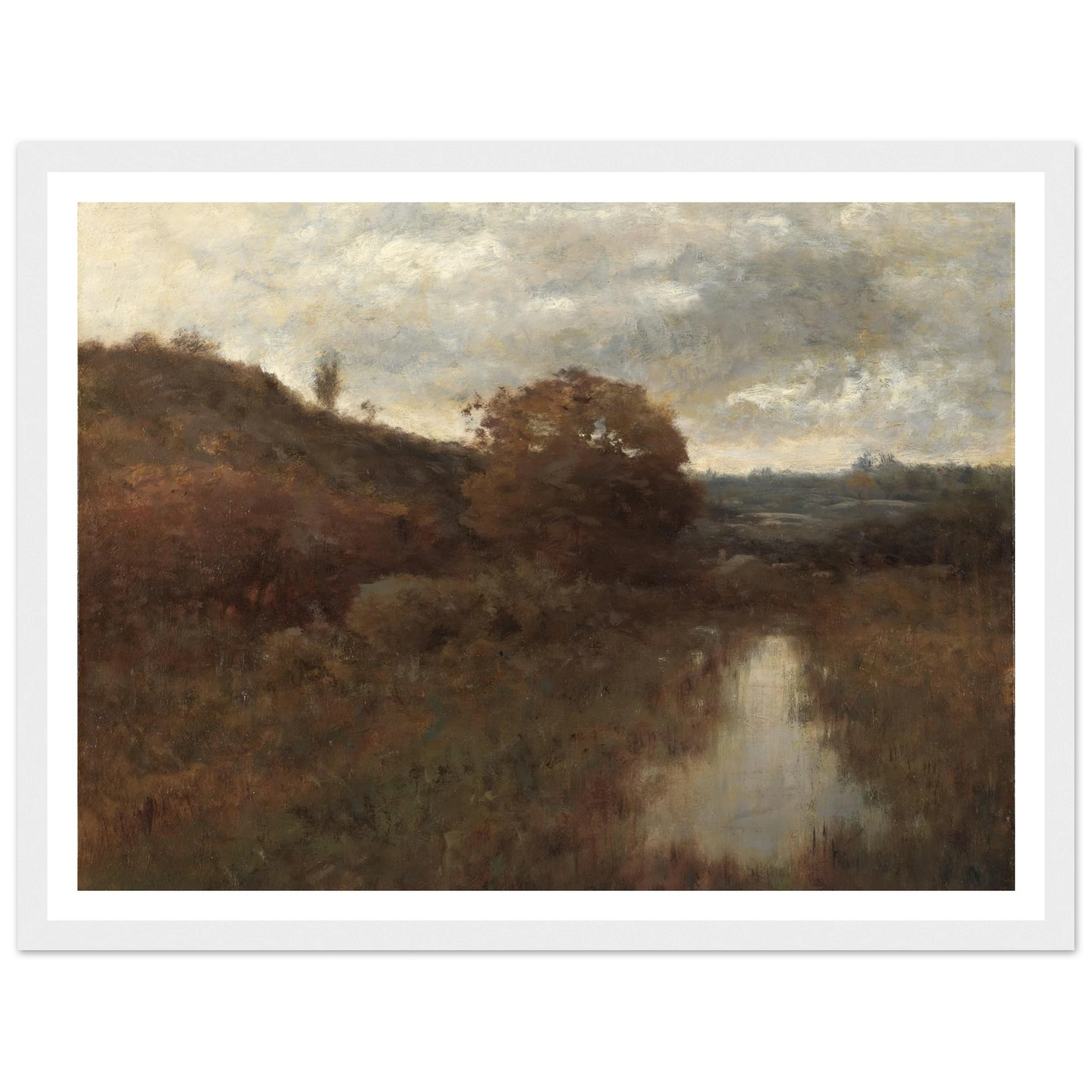 Autumn Landscape and Pool (1870s-1880s) Art Print | Alexander Helwig Wyant-Quipham Collections