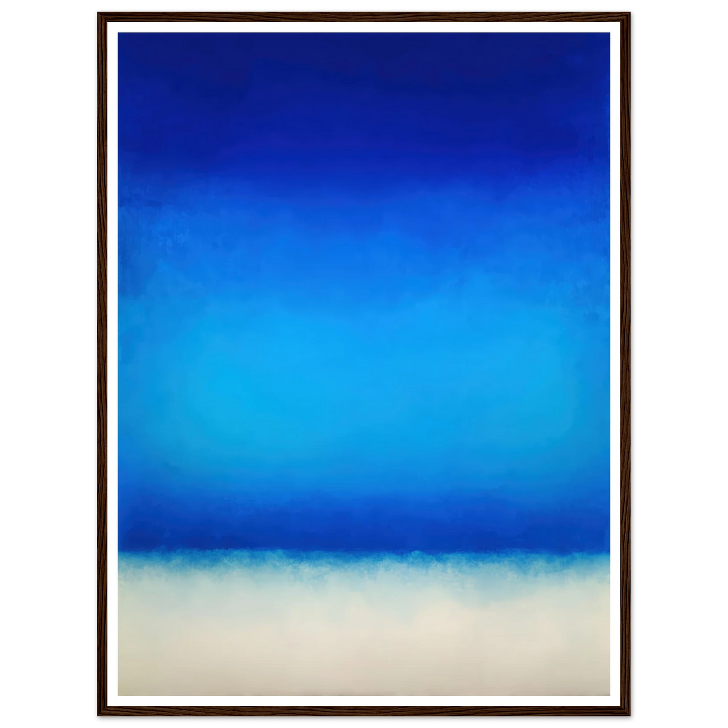 Deep Blue Sanctuary - Framed Poster - 30x40 cm / 12x16″ - Black frame