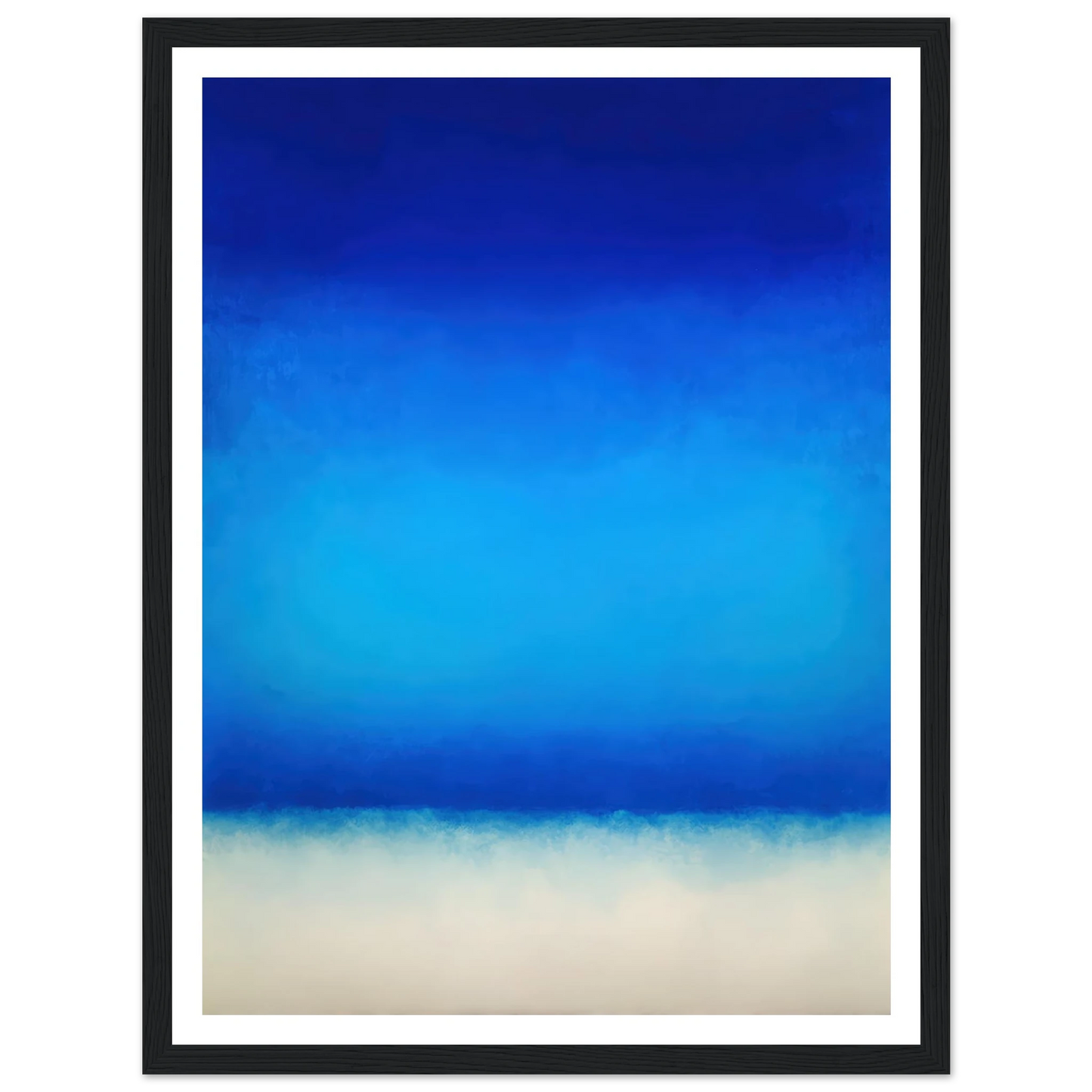 Deep Blue Sanctuary - Framed Poster - 30x40 cm / 12x16″ - Black frame