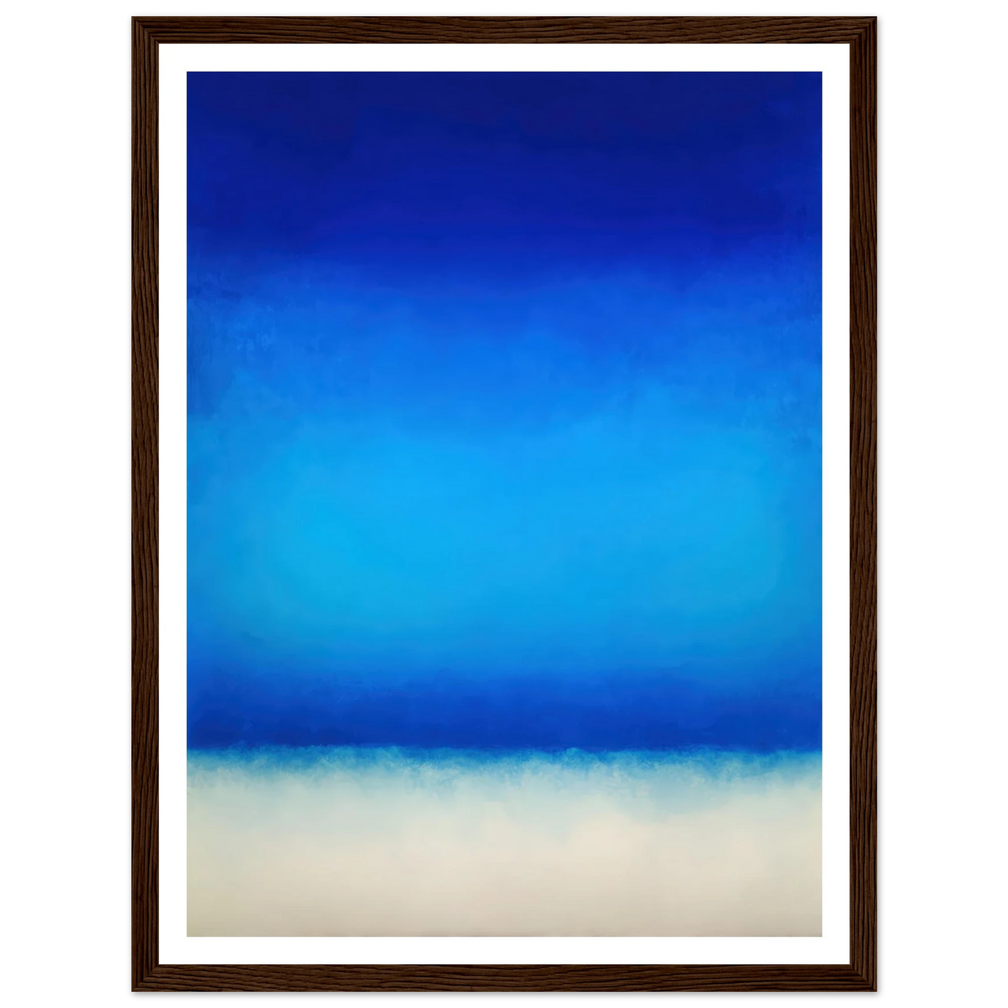 Deep Blue Sanctuary - Framed Poster - 30x40 cm / 12x16″ - Black frame