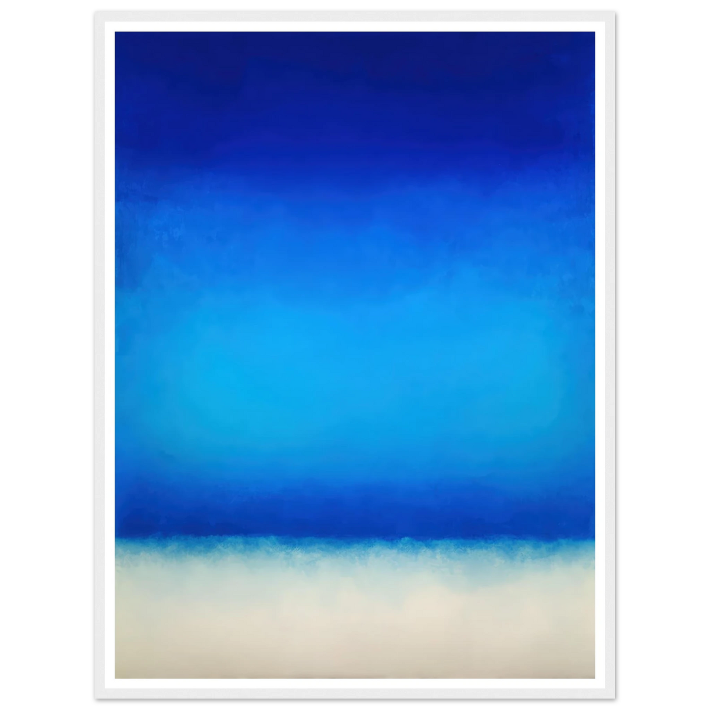 Deep Blue Sanctuary - Framed Poster - 30x40 cm / 12x16″ - Black frame