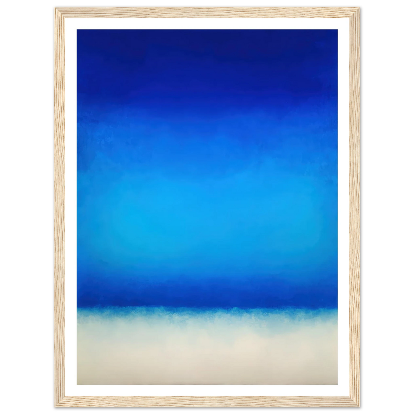 Deep Blue Sanctuary - Framed Poster - 30x40 cm / 12x16″ - Black frame