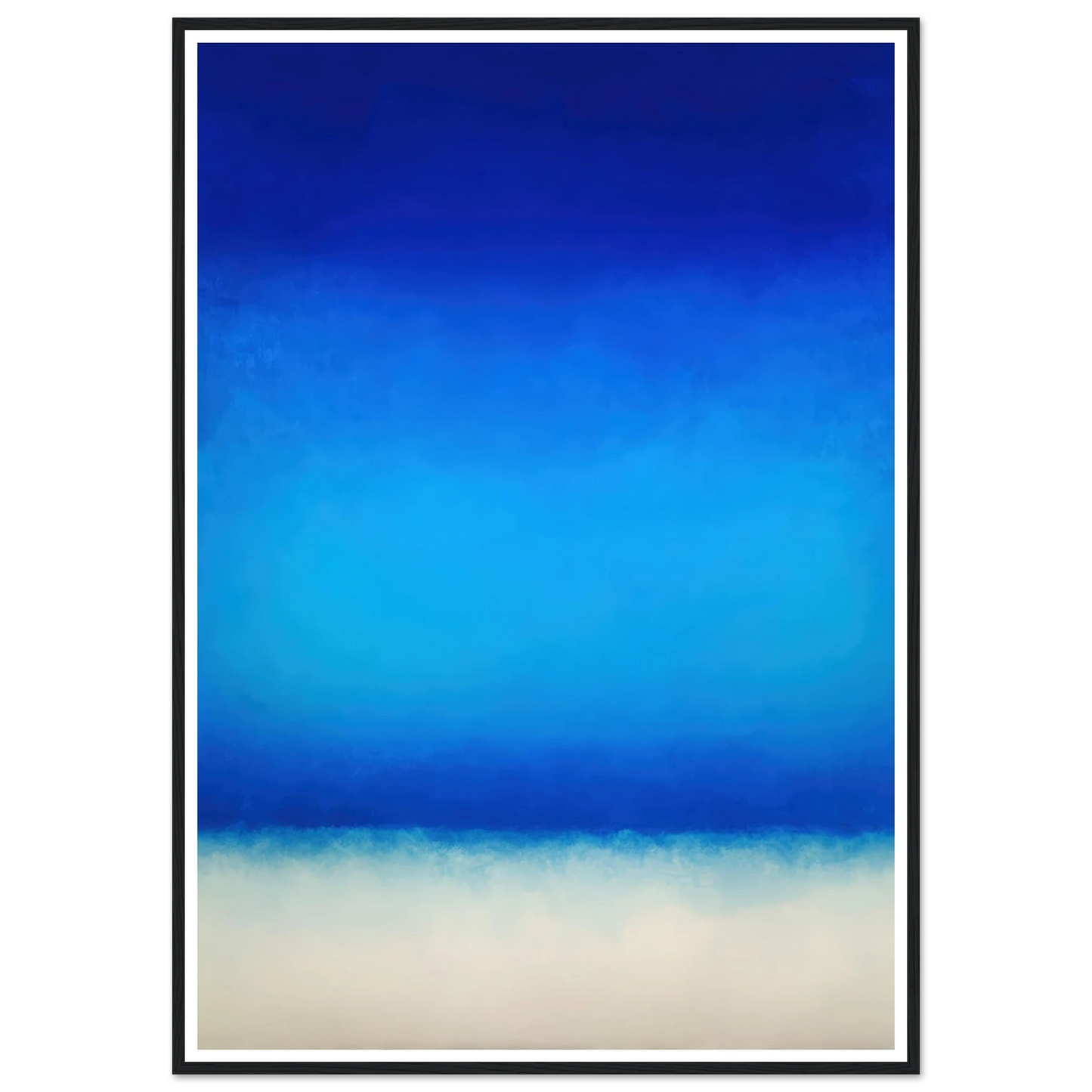 Deep Blue Sanctuary - Framed Poster - 30x40 cm / 12x16″ - Black frame