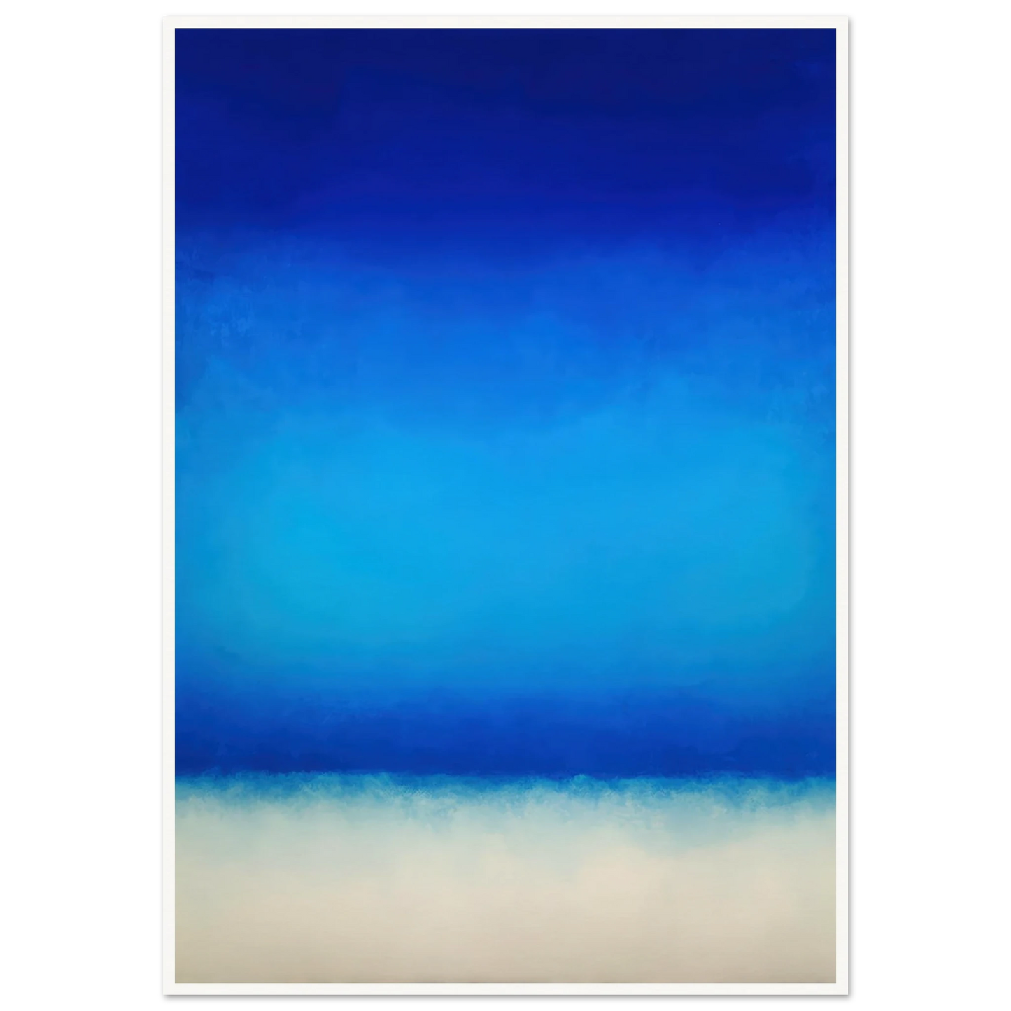 Deep Blue Sanctuary - Framed Poster - 30x40 cm / 12x16″ - Black frame