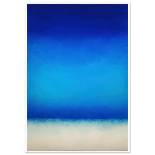 Deep Blue Sanctuary - Framed Poster - 30x40 cm / 12x16″ - Black frame