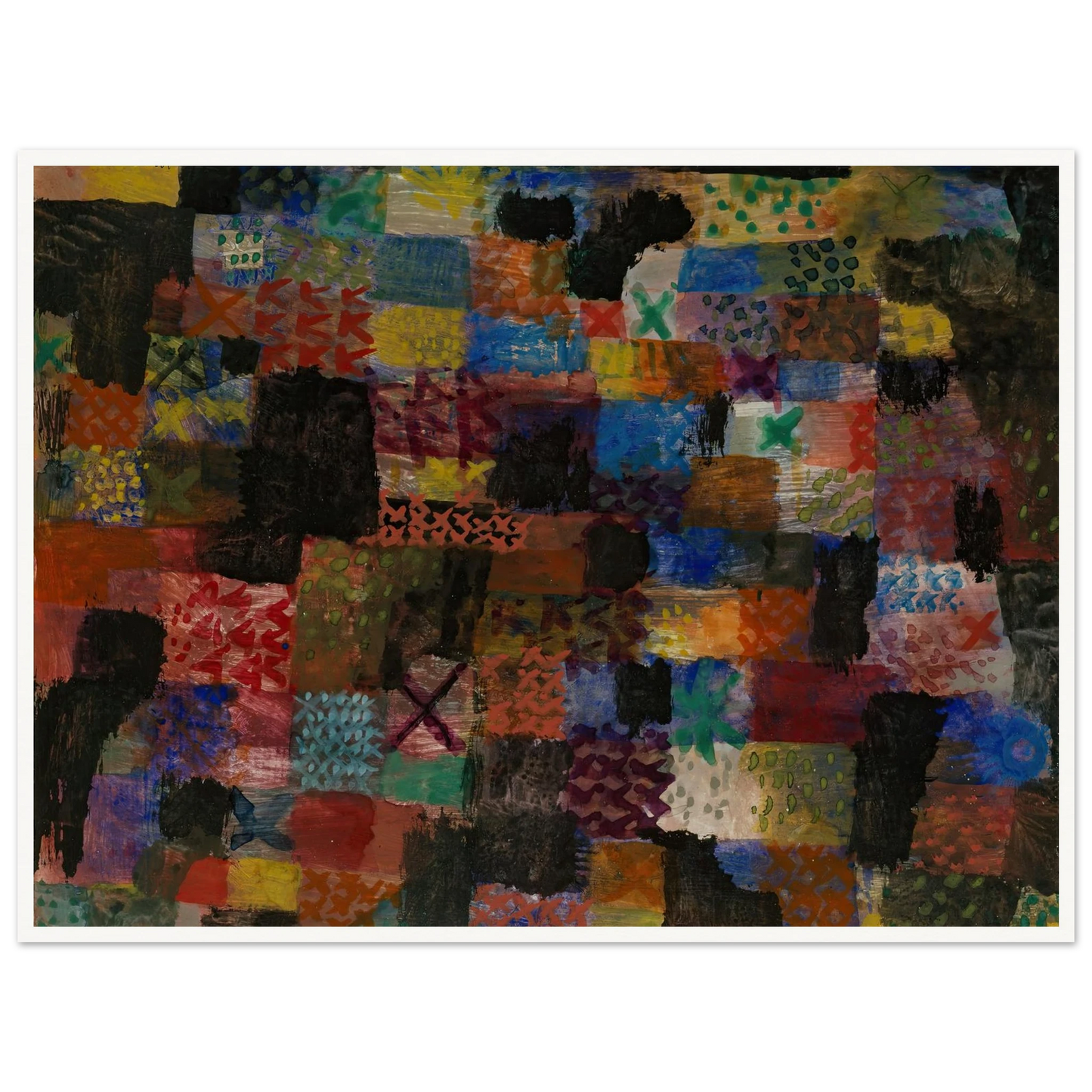 Deep Pathos (1915) Art Print | Paul Klee - Framed Poster - 30x40 cm / 12x16″ - Black frame