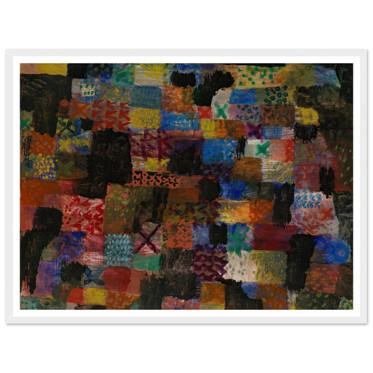 Deep Pathos (1915) Art Print | Paul Klee - Framed Poster - 30x40 cm / 12x16″ - Black frame