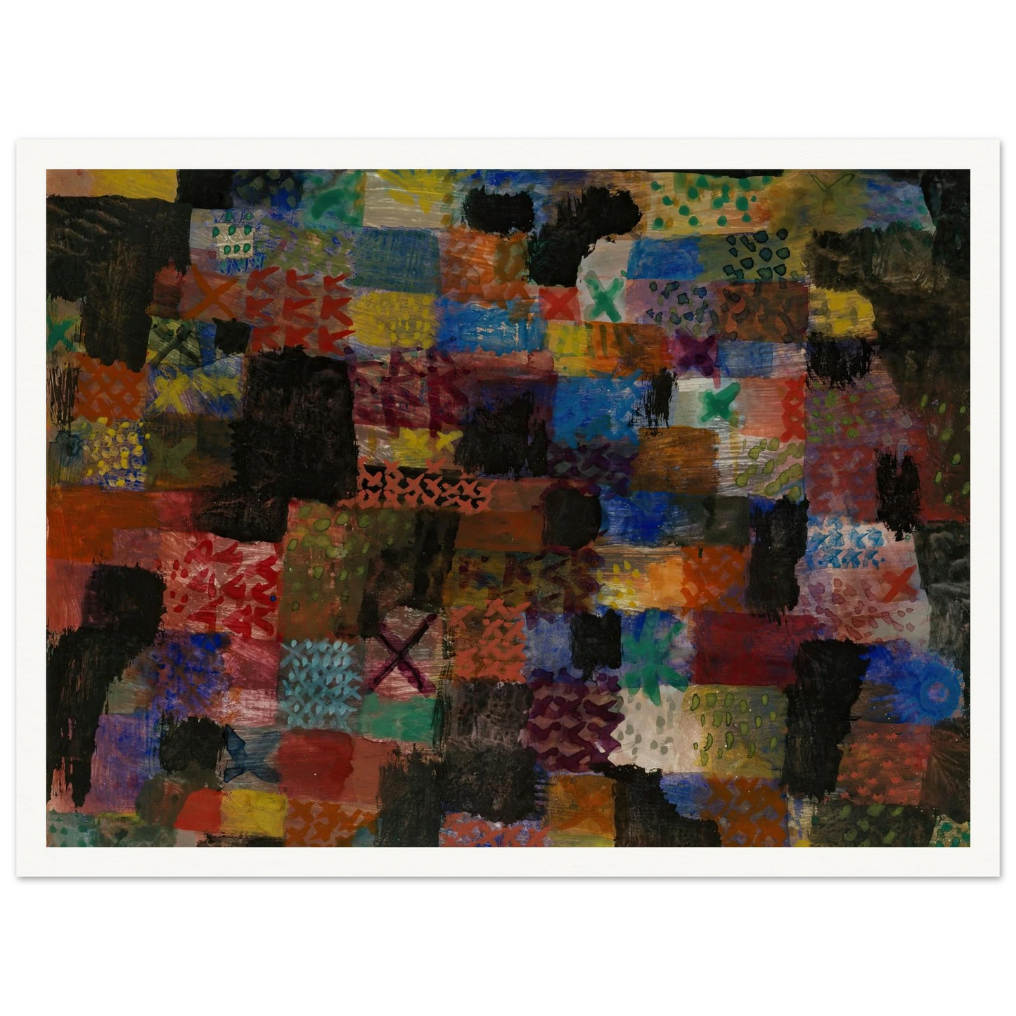 Deep Pathos (1915) Art Print | Paul Klee - Framed Poster - 30x40 cm / 12x16″ - Black frame