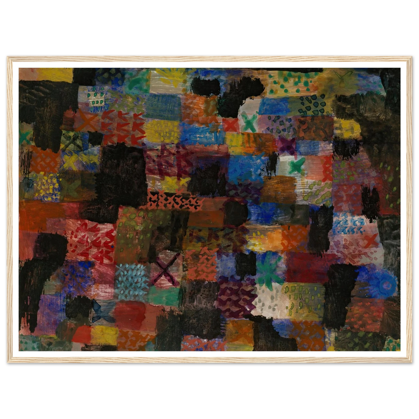 Deep Pathos (1915) Art Print | Paul Klee - Framed Poster - 30x40 cm / 12x16″ - Black frame